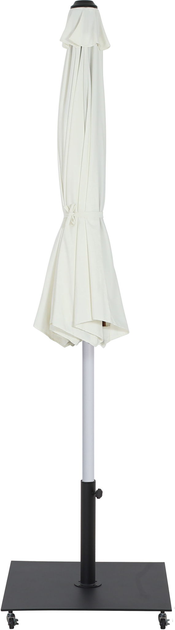Amalfi - Aluminum Patio Umbrella - Black Base / White Pole