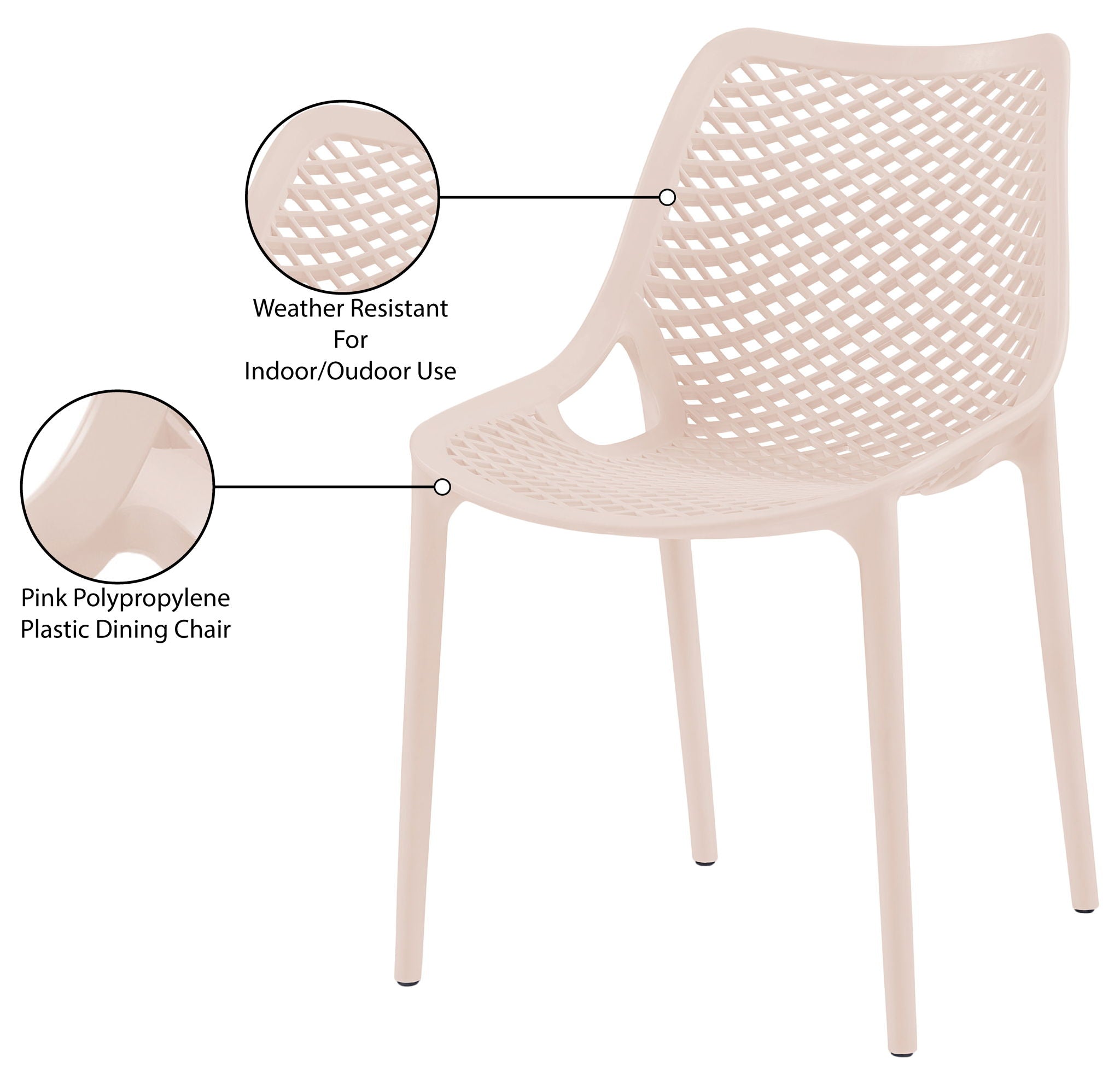 Mykonos - Outdoor Patio Dining Chair (Set of 2)