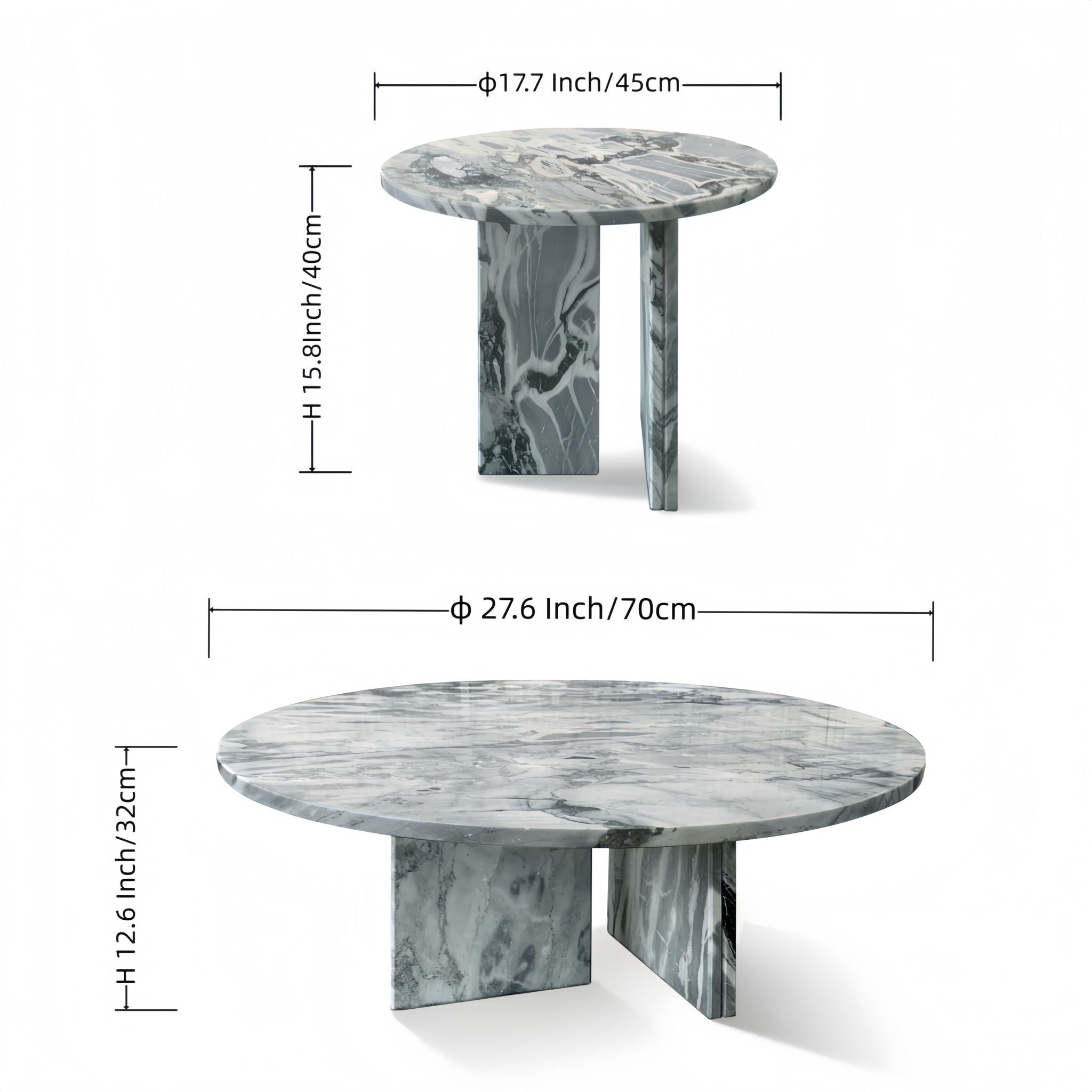 Elegant Coffee Duo Table Set
