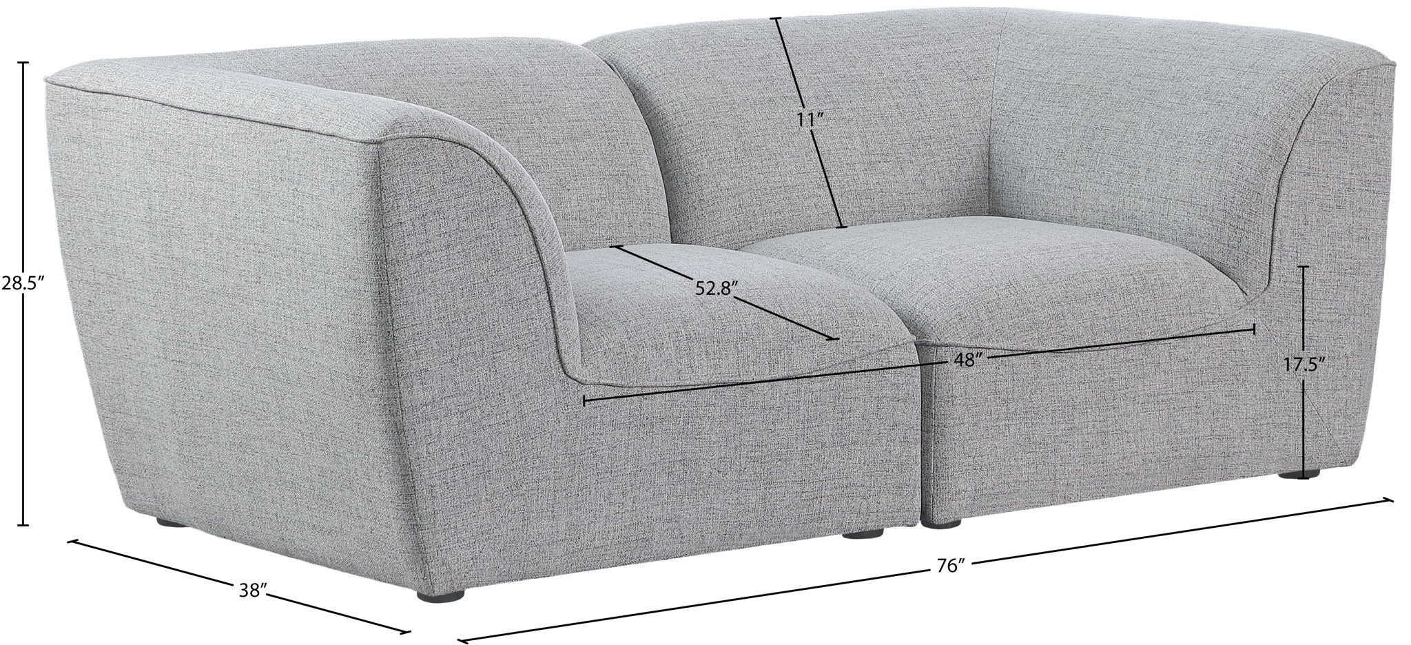 Miramar - 2 Seat Modular Sofa