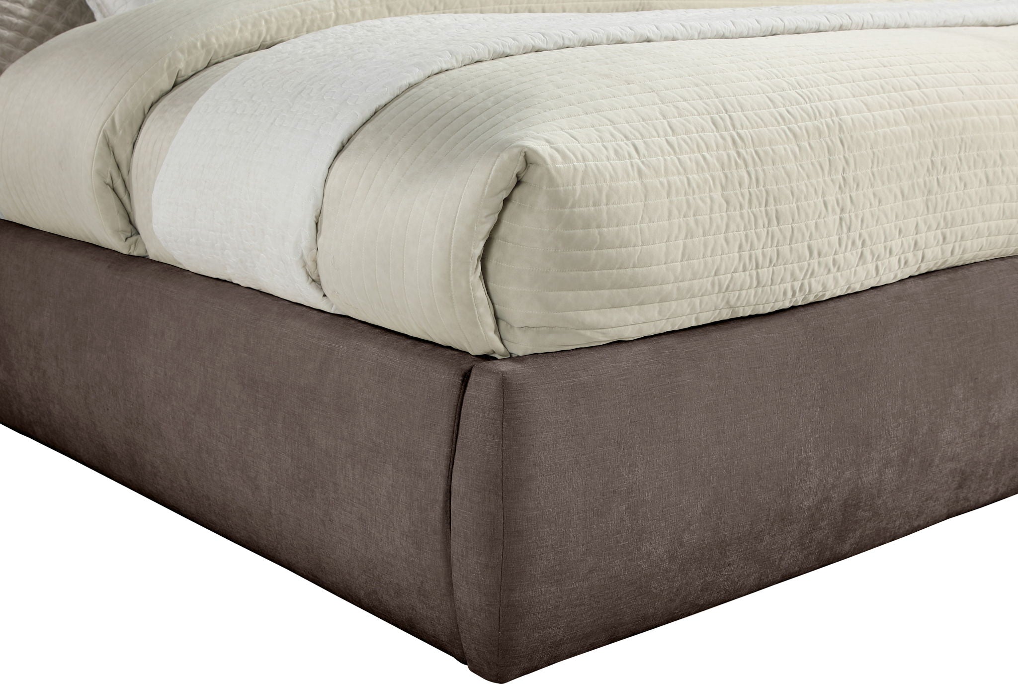 Adam - Chenille Fabric Bed With 70.5" Headboard
