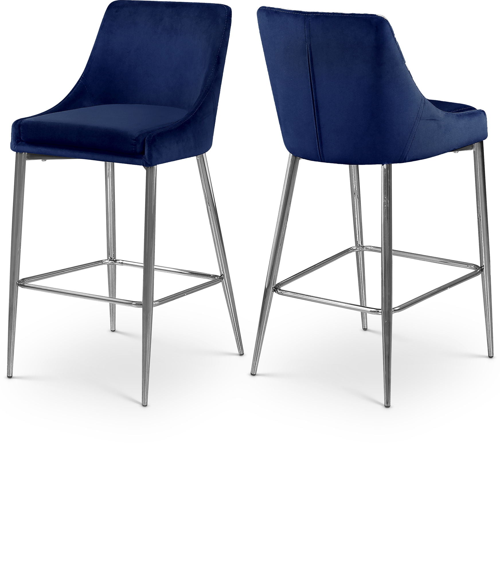 Karina - Stool with Chrome Legs (Set of 2)