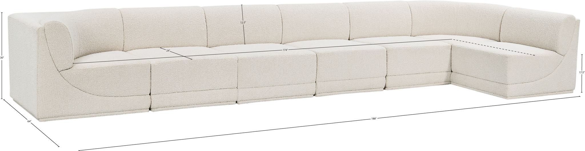 Ollie - 7 Piece Modular Sectional