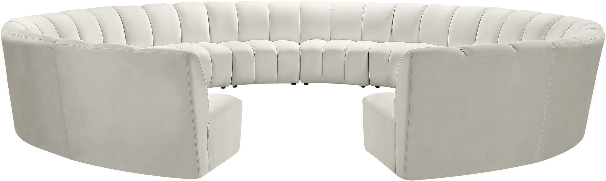 Infinity - 12 Piece Velvet Modular Sectional