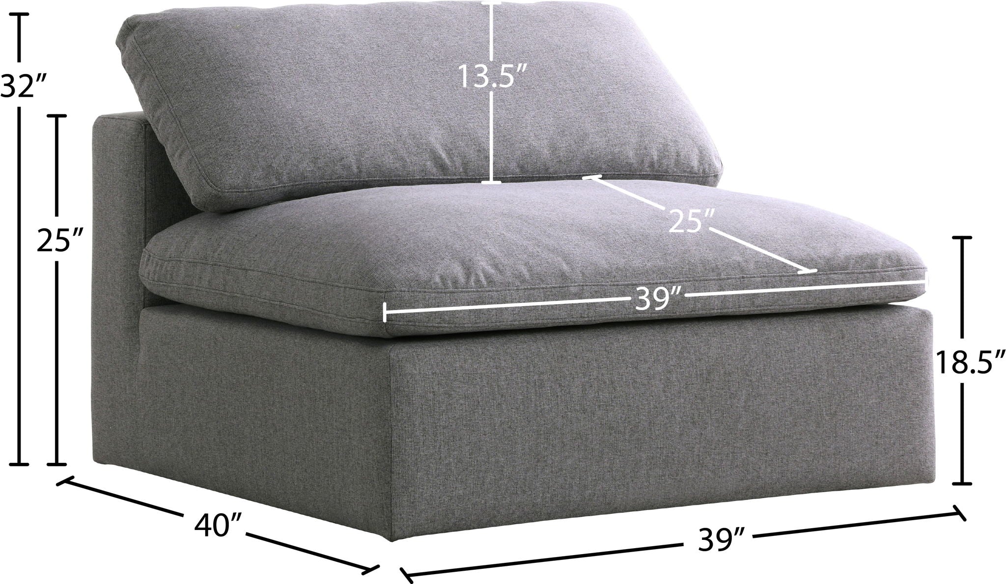 Serene - Armless Chair