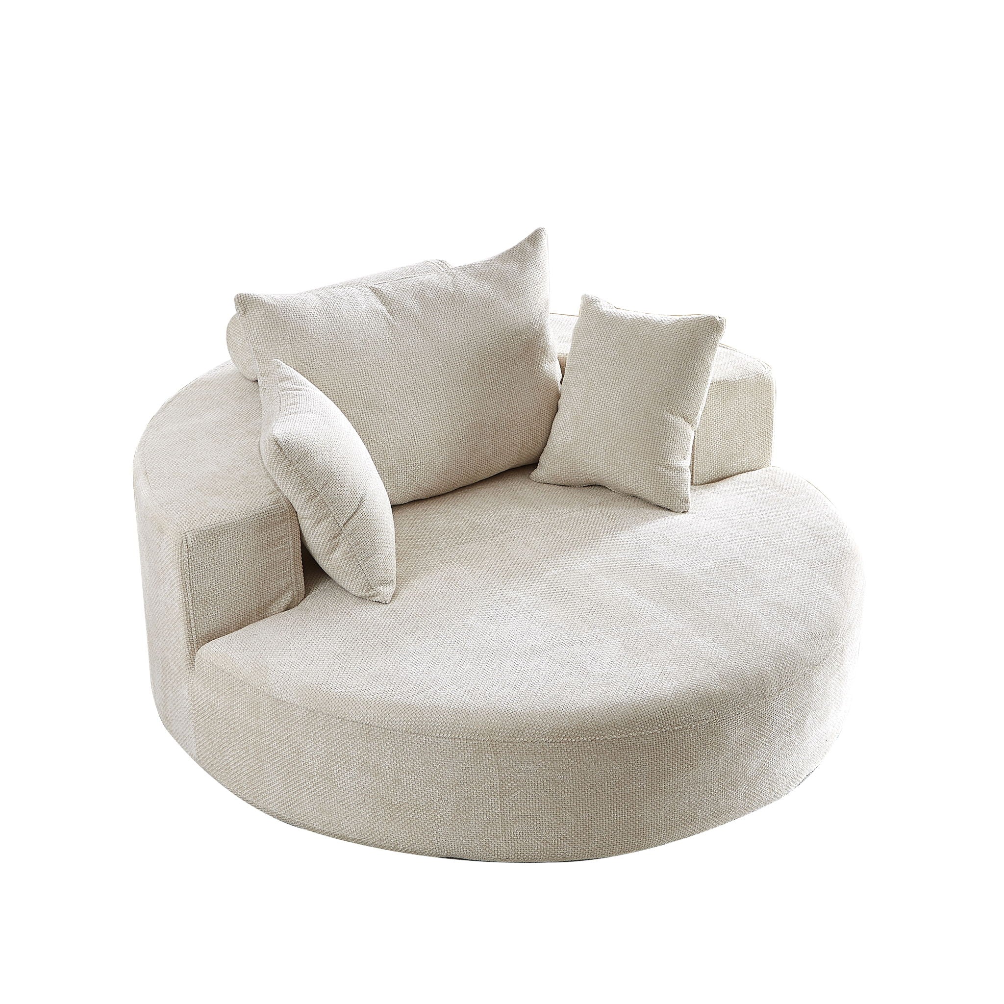Swivel Chair With Rotating Base For Living Room