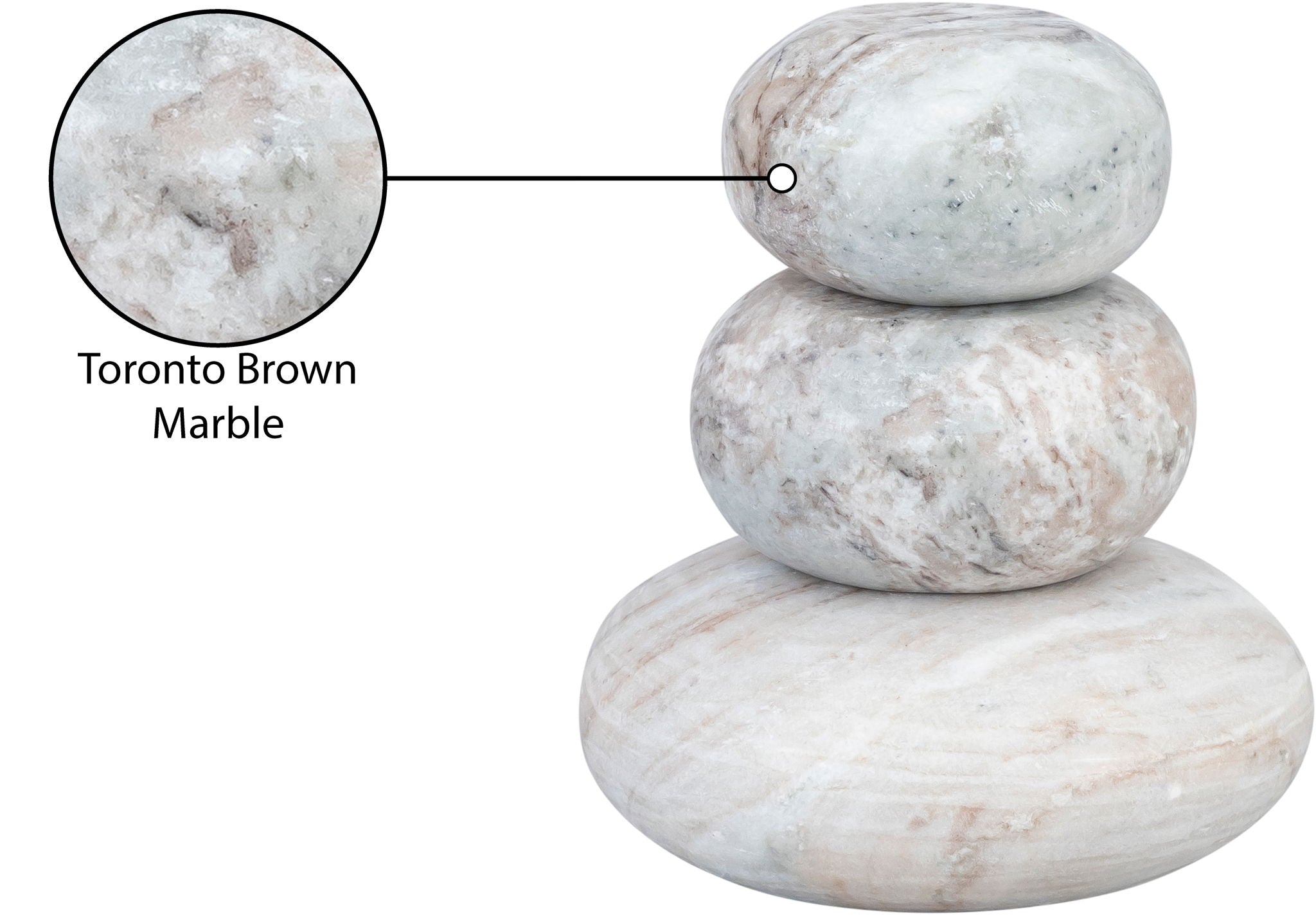 Pumpkin - 3 Piece Marble Decorative Object