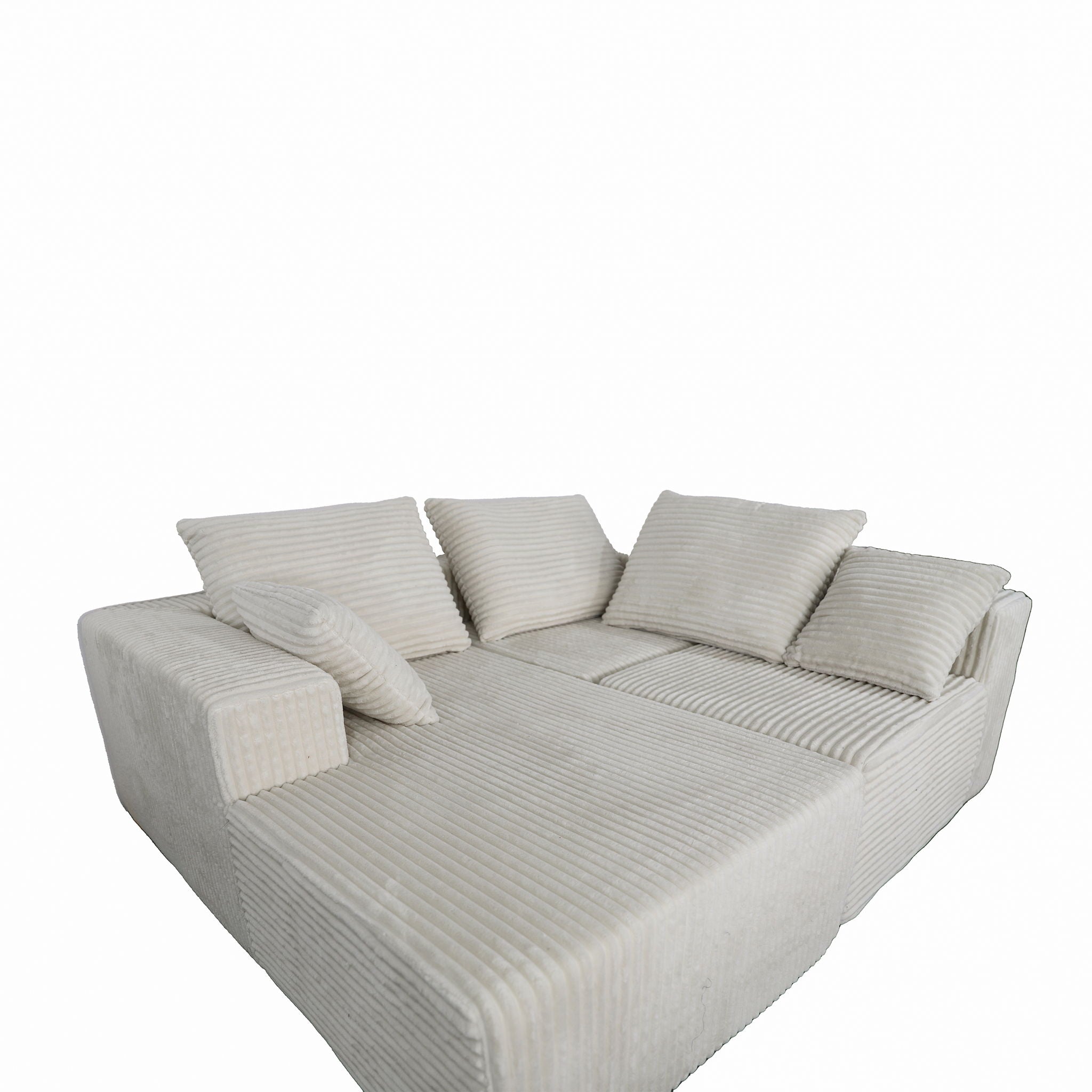 Corner Combination Sofa Sectional Couch With Soft Fabric