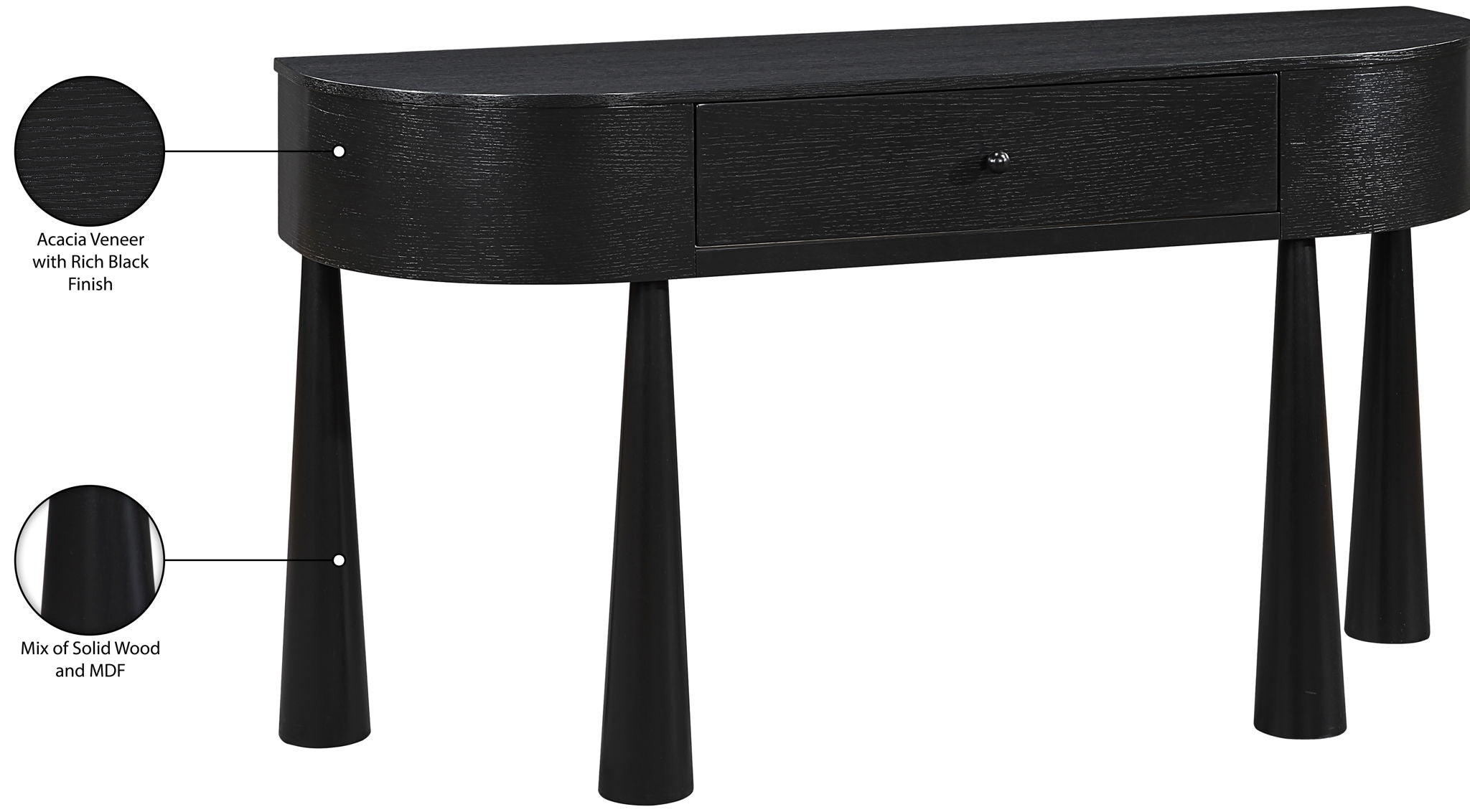 Oasis - Acacia Veneer And Solid Wood Console Table