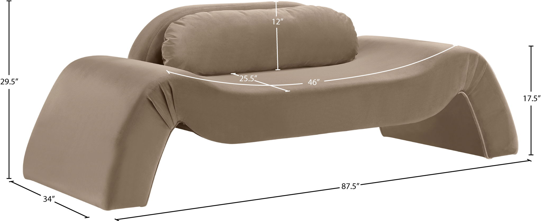 Austin - Fabric Loveseat