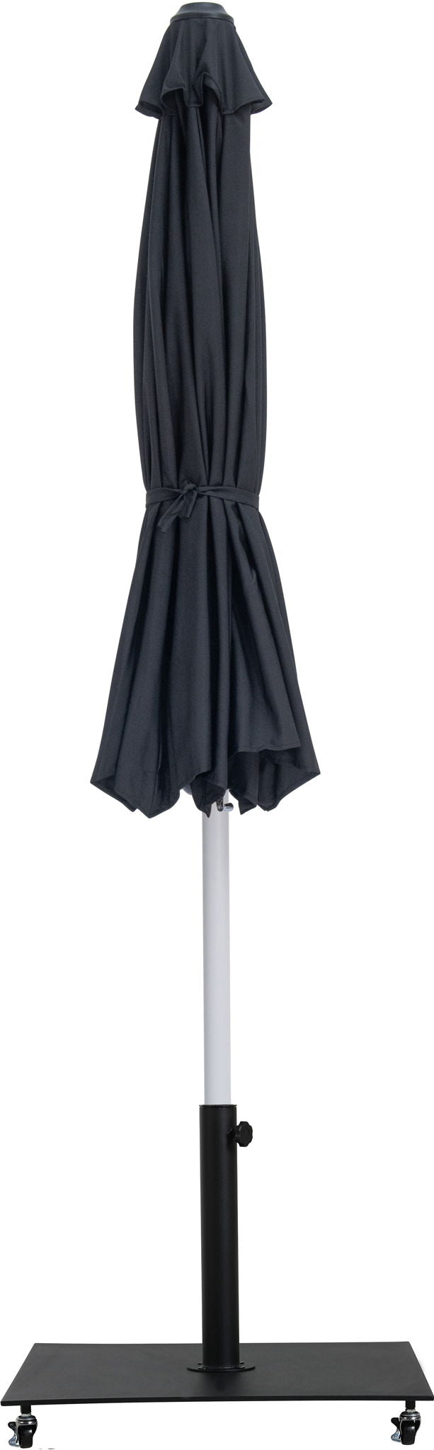 Amalfi - Aluminum Patio Umbrella - Black Base / White Pole