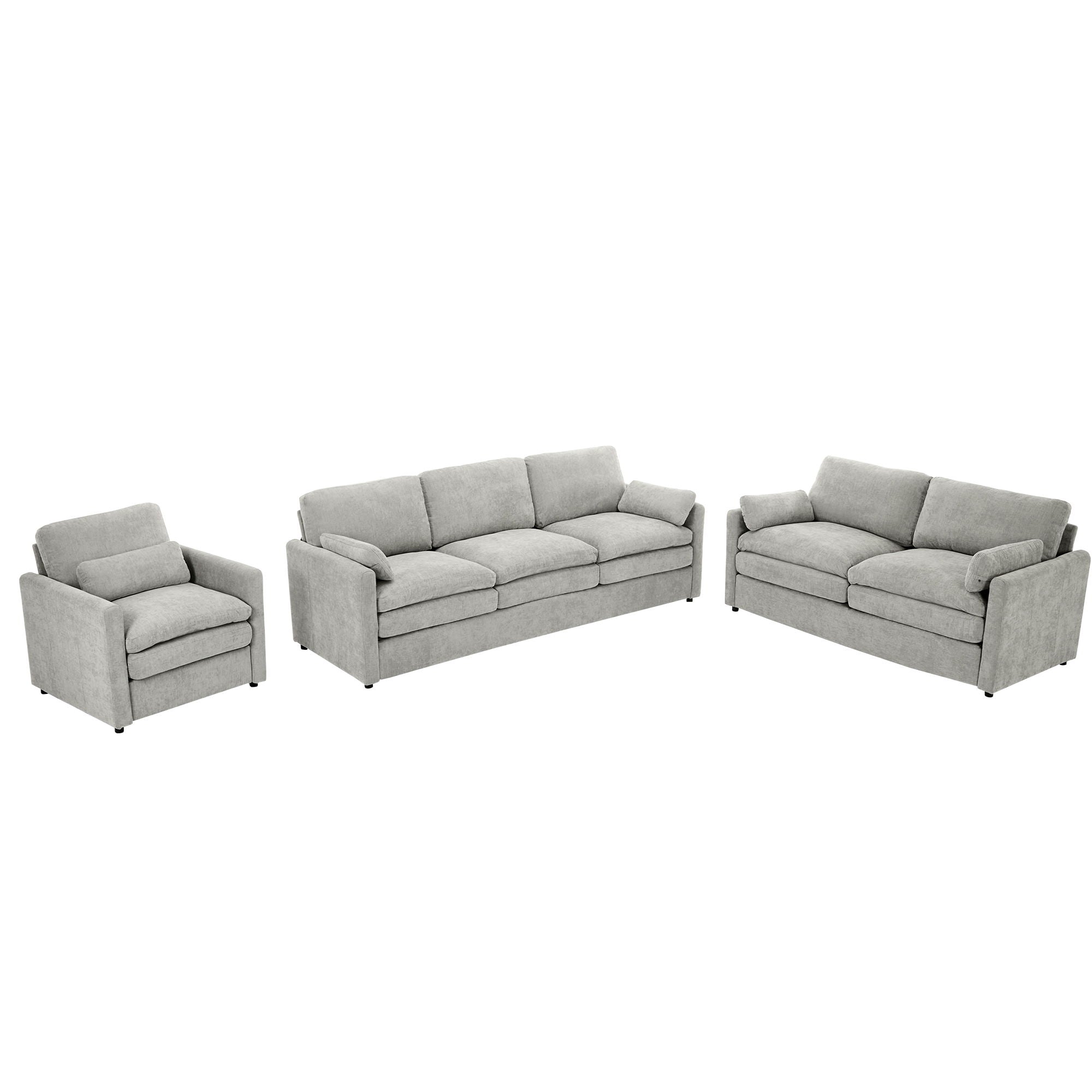 Cozy Sofa Set Oversized Comfy Cloud Sofa With Double Cushion