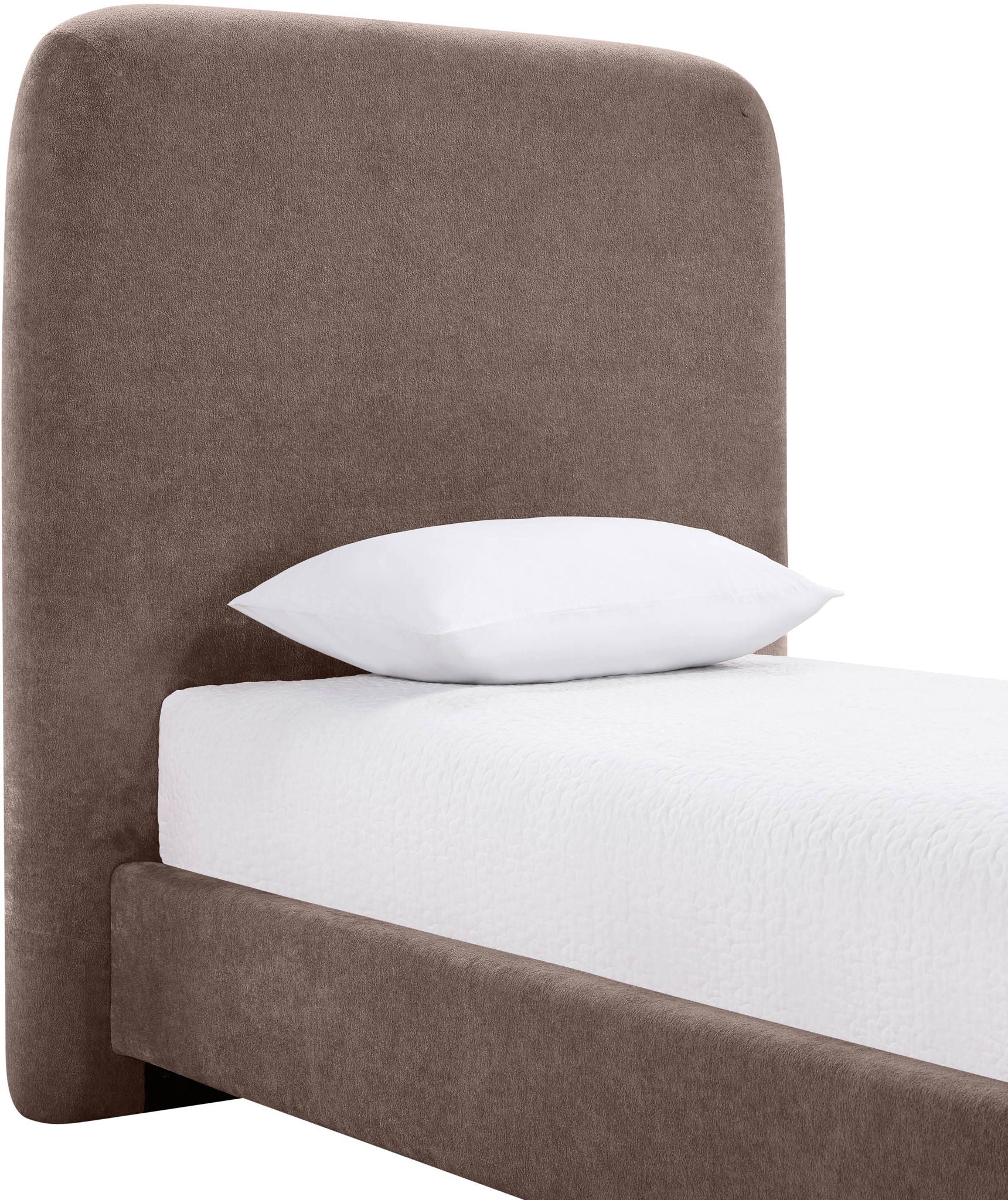 Fira - Chenille Fabric Upholstered Bed