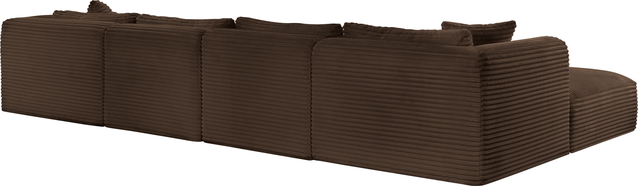Shaggy - 6 Piece Modular Sectional With 2 Ottomans