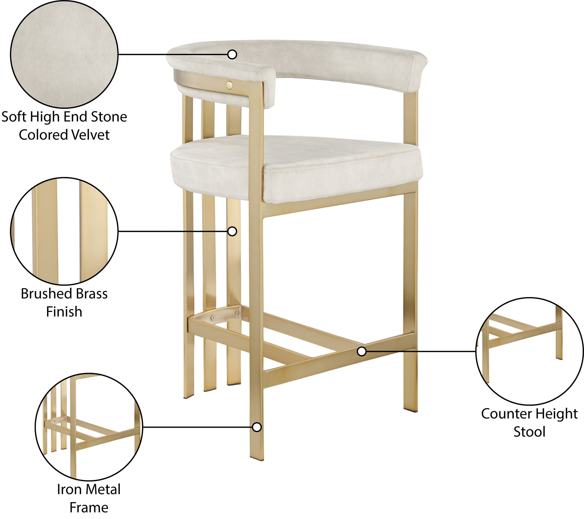 Marcello - Counter Stool