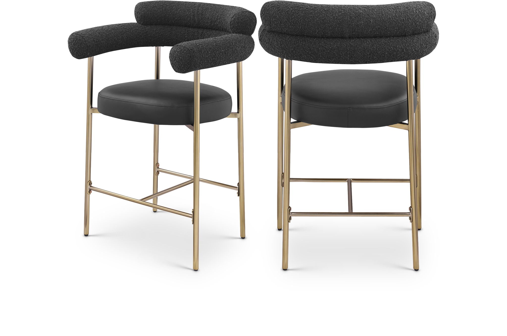Blake - Counter Stool With Bronze Legs (Set of 2)
