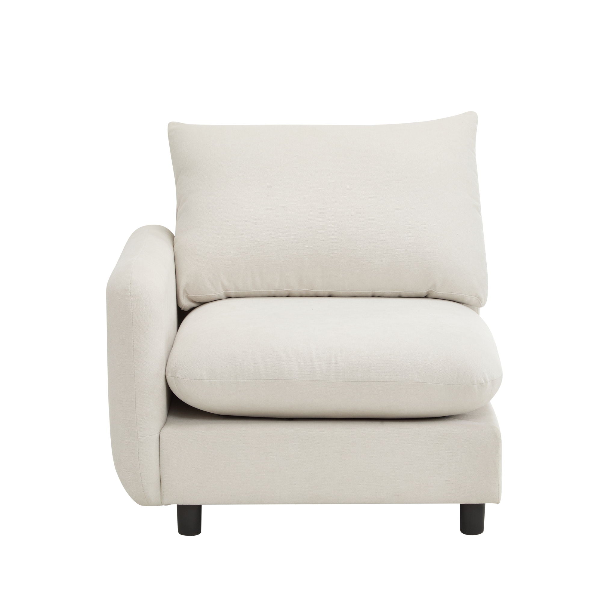 Oversize Modular Free Combination Sectional Sofa Couch With Ottoman For Living Room