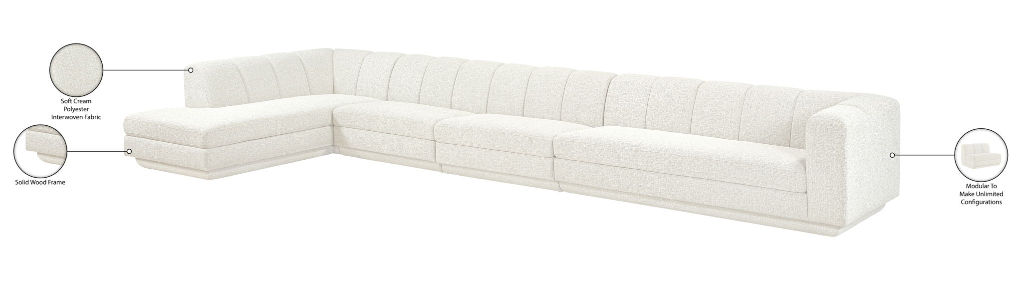 Modari - Sectional - Cream
