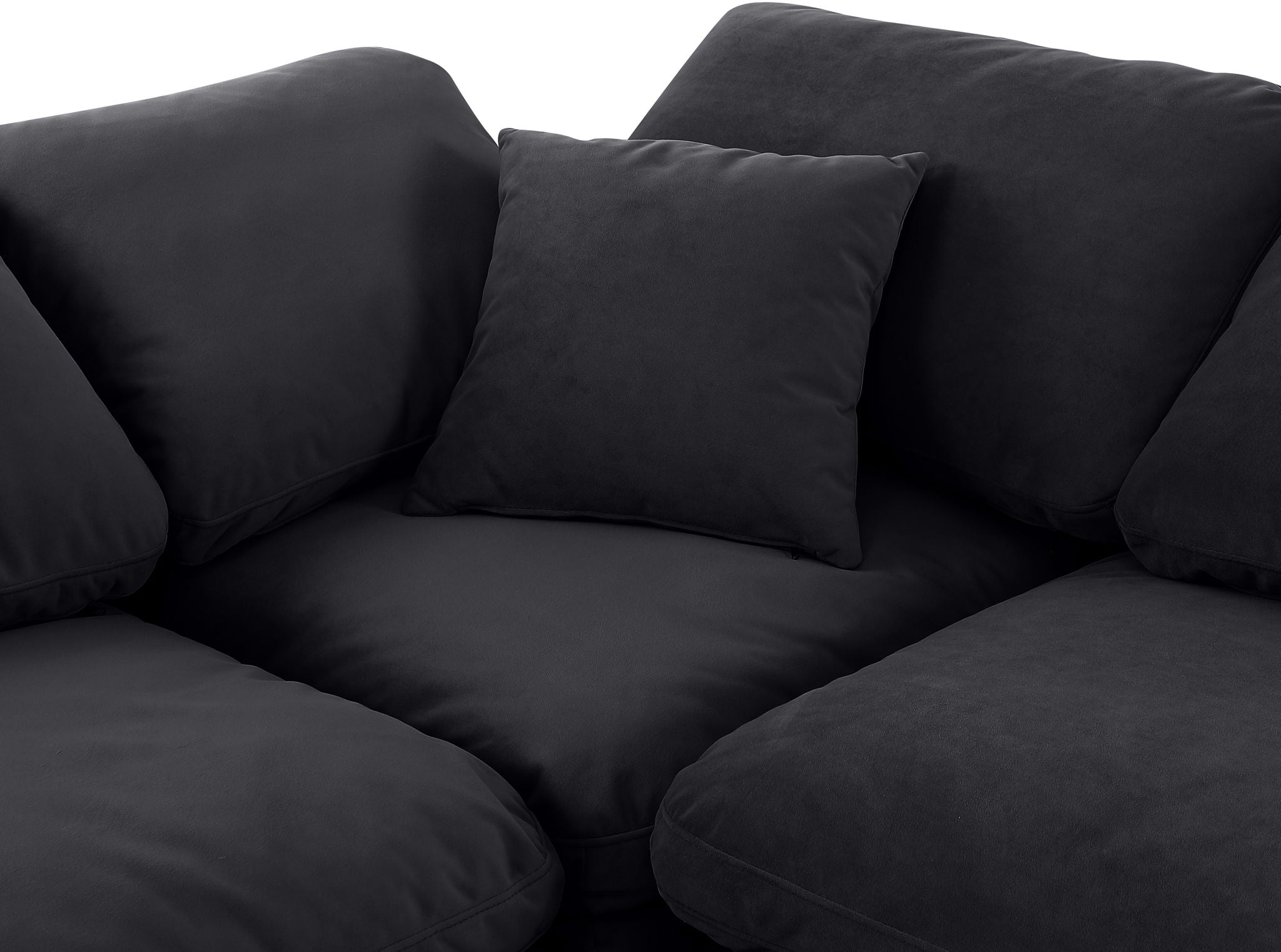 Indulge - Velvet 5 Piece Modular Sectional