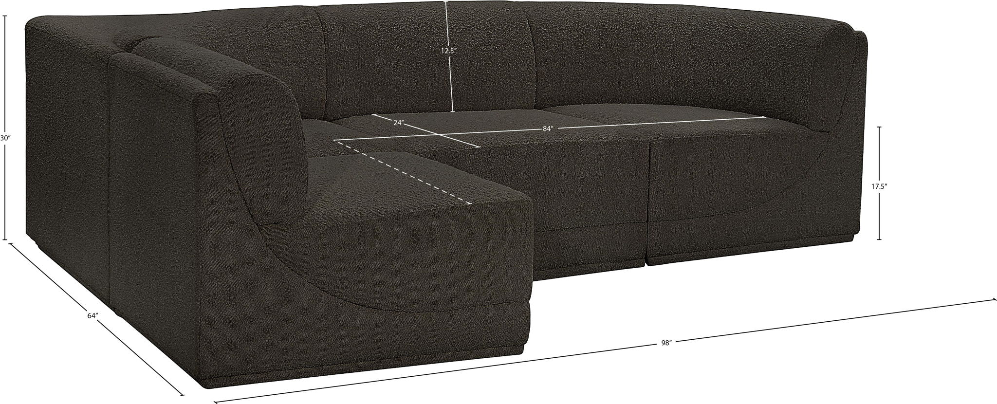 Ollie - 4 Piece Modular Sectional