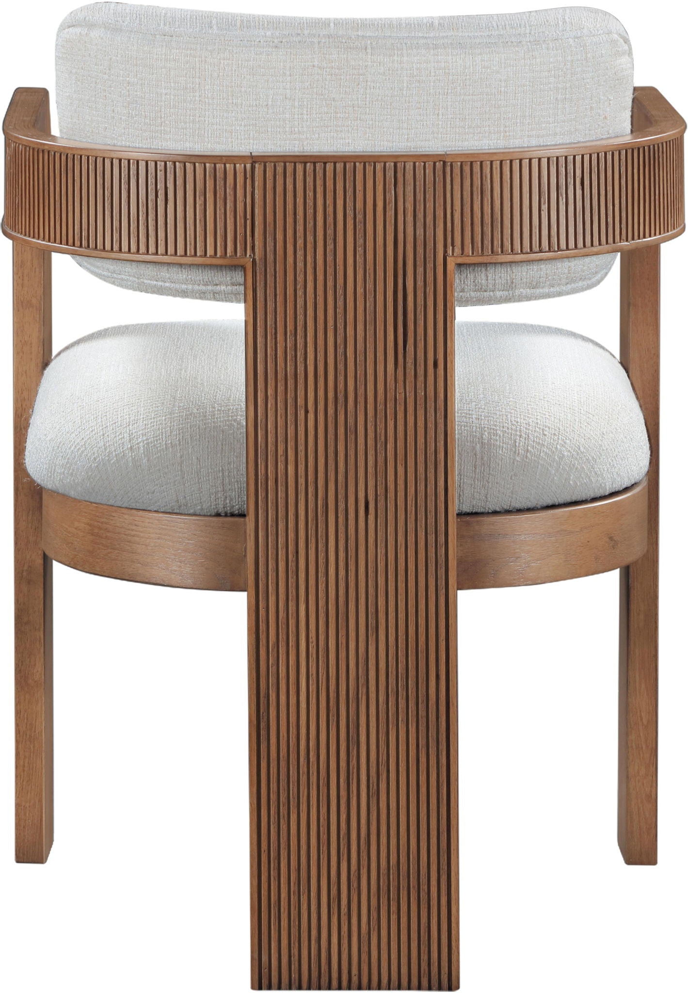 Sacha - Linen Dining Chair With Brown Base (Set of 2)