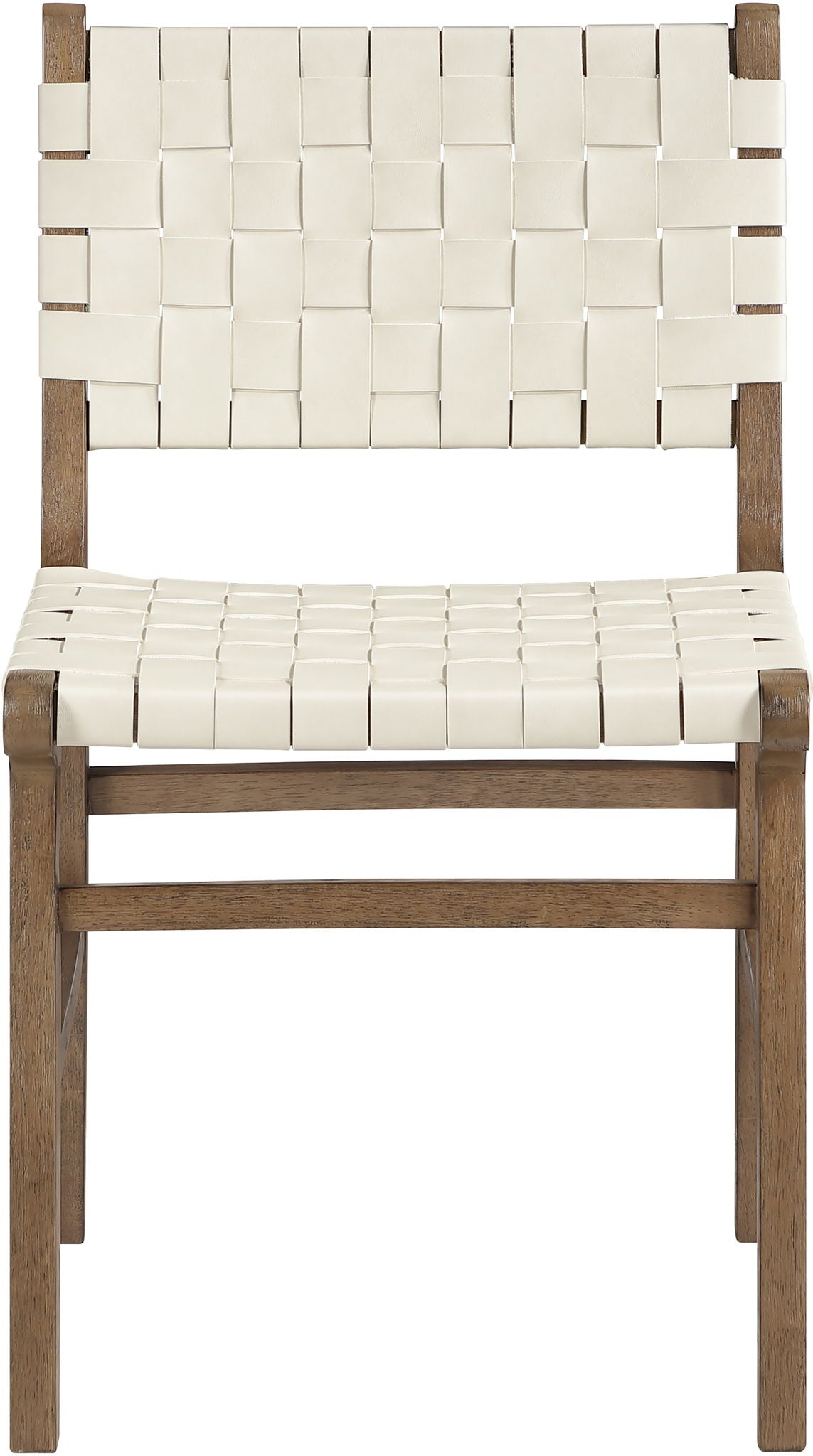 Entwine - Vegan Leather Upholstered Dining Chair - Painted Brown