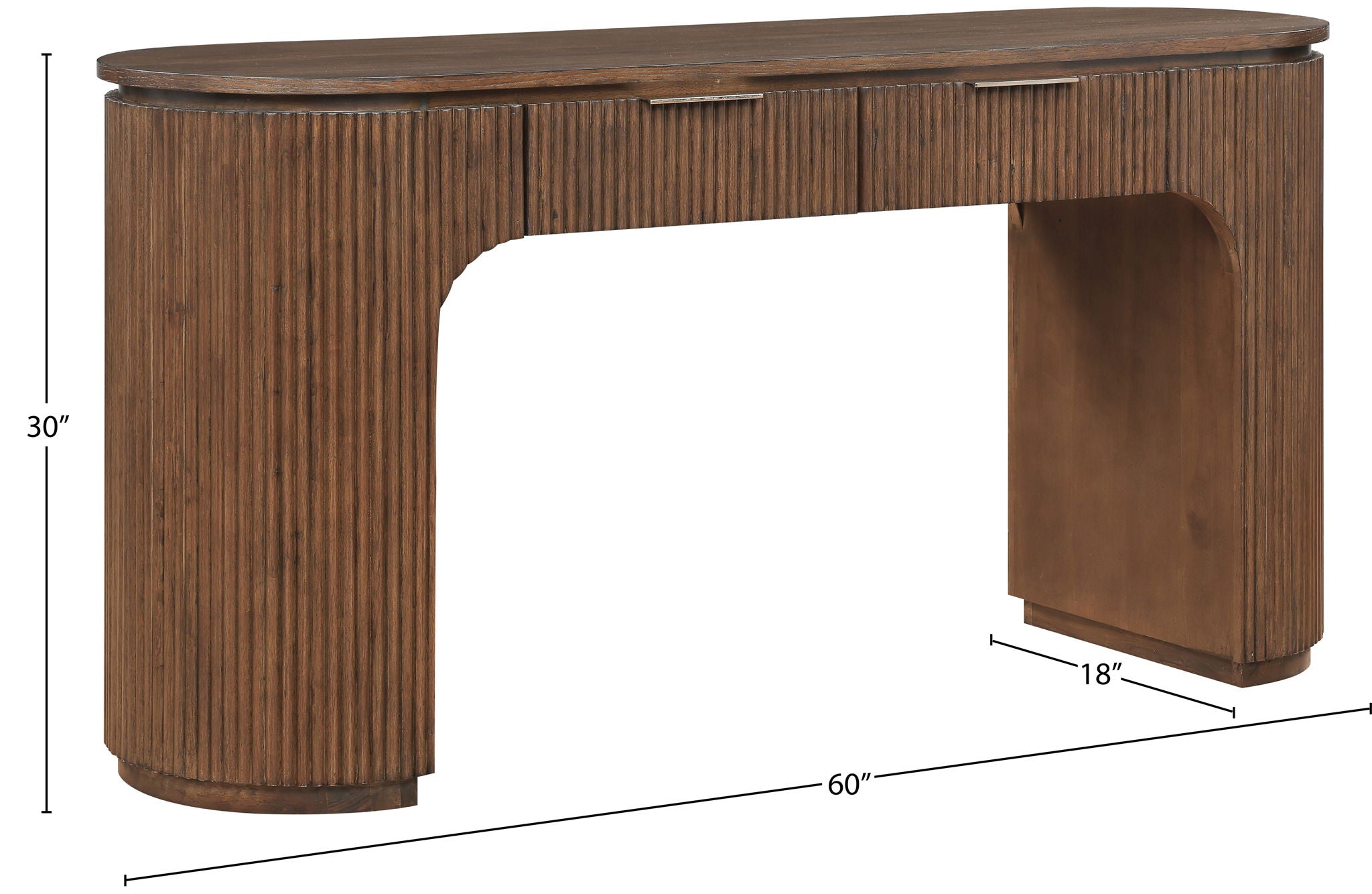 Astrid - Solid Wood And Oak Veneer Desk