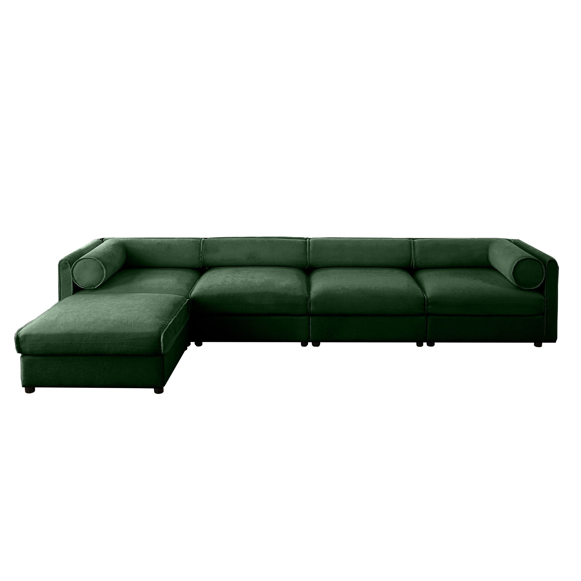 Contemporary Elegant Sofa With Storage And Ottoman