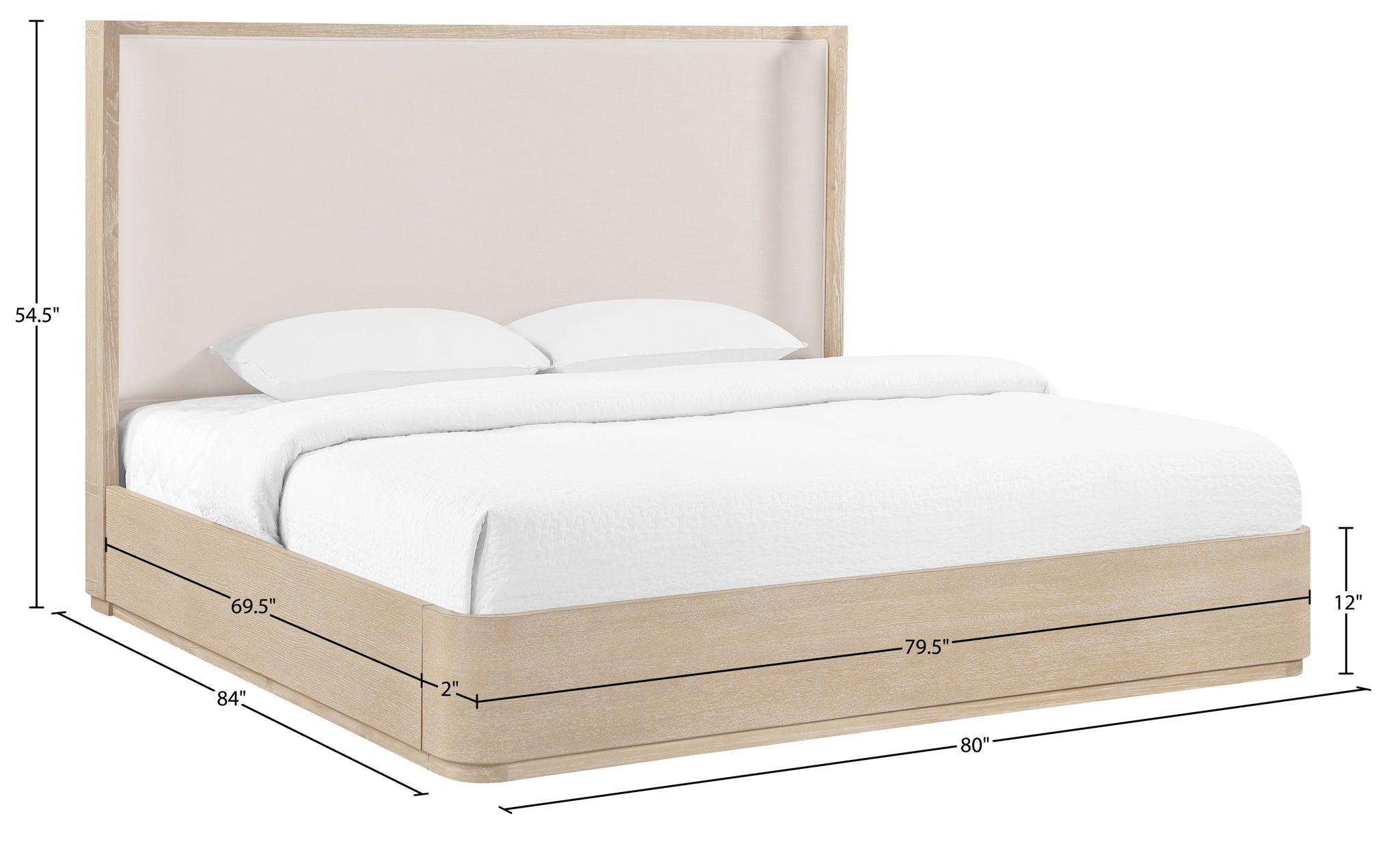 Tiberio - Textured Fabric Bed