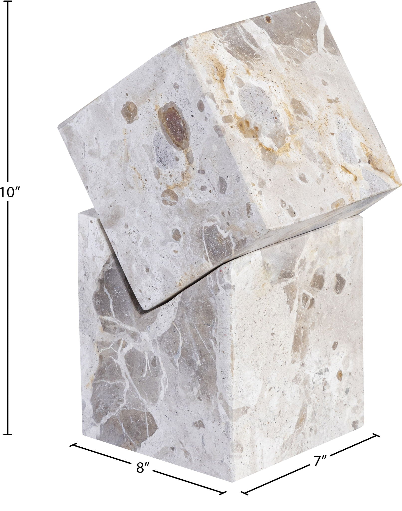 Quad - Marble Decorative Cube