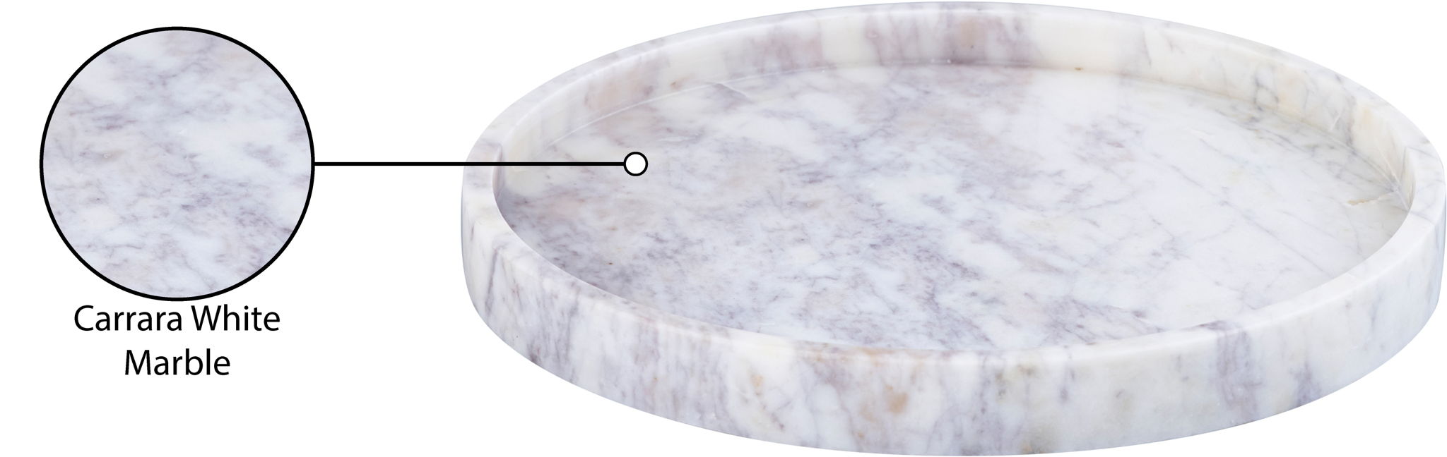 Barletta - Marble Round Tray