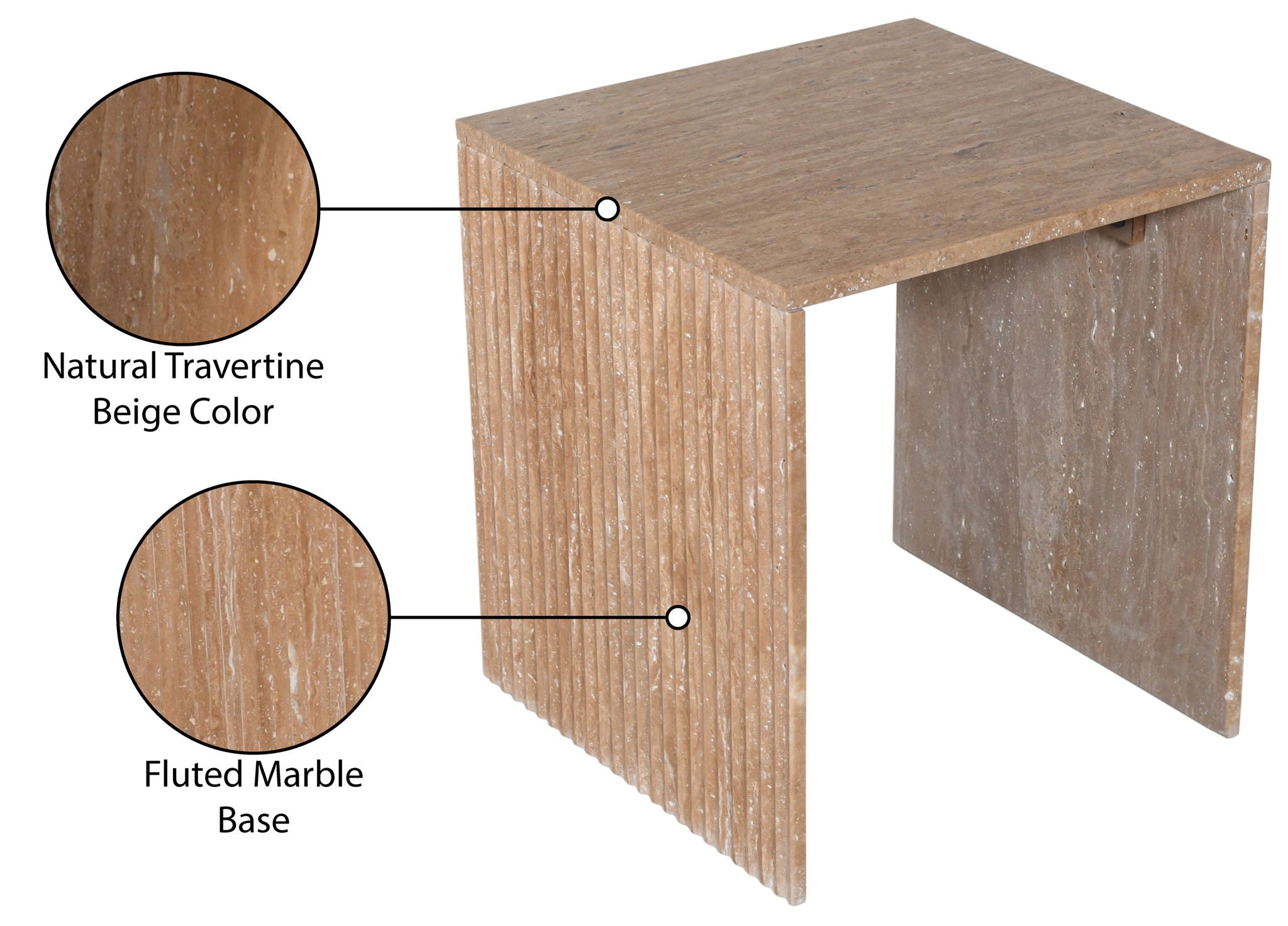 Pienza - Travertine Table
