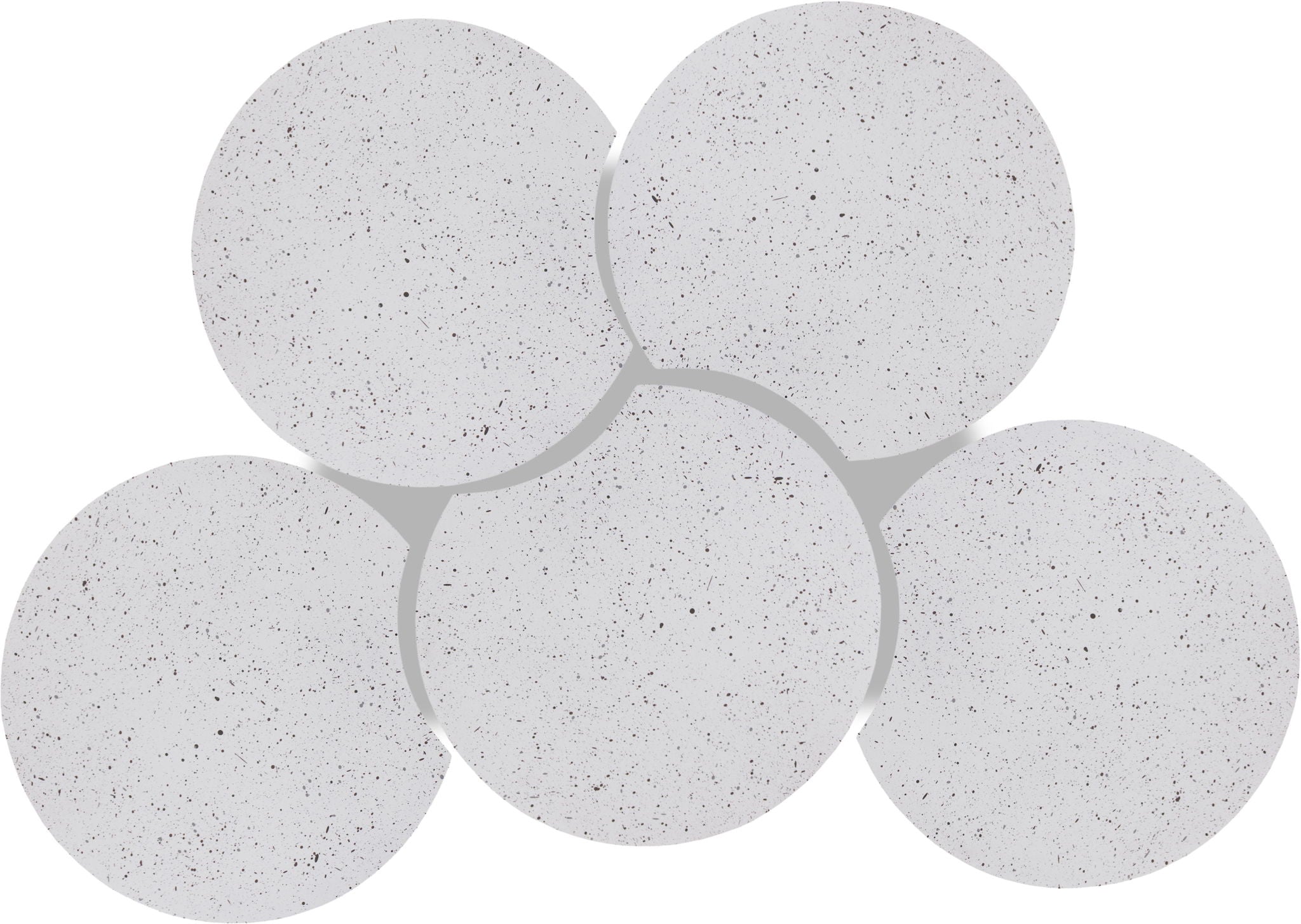 Dimple - 5 Piece Modular Coffee Table - Terazzo Finish