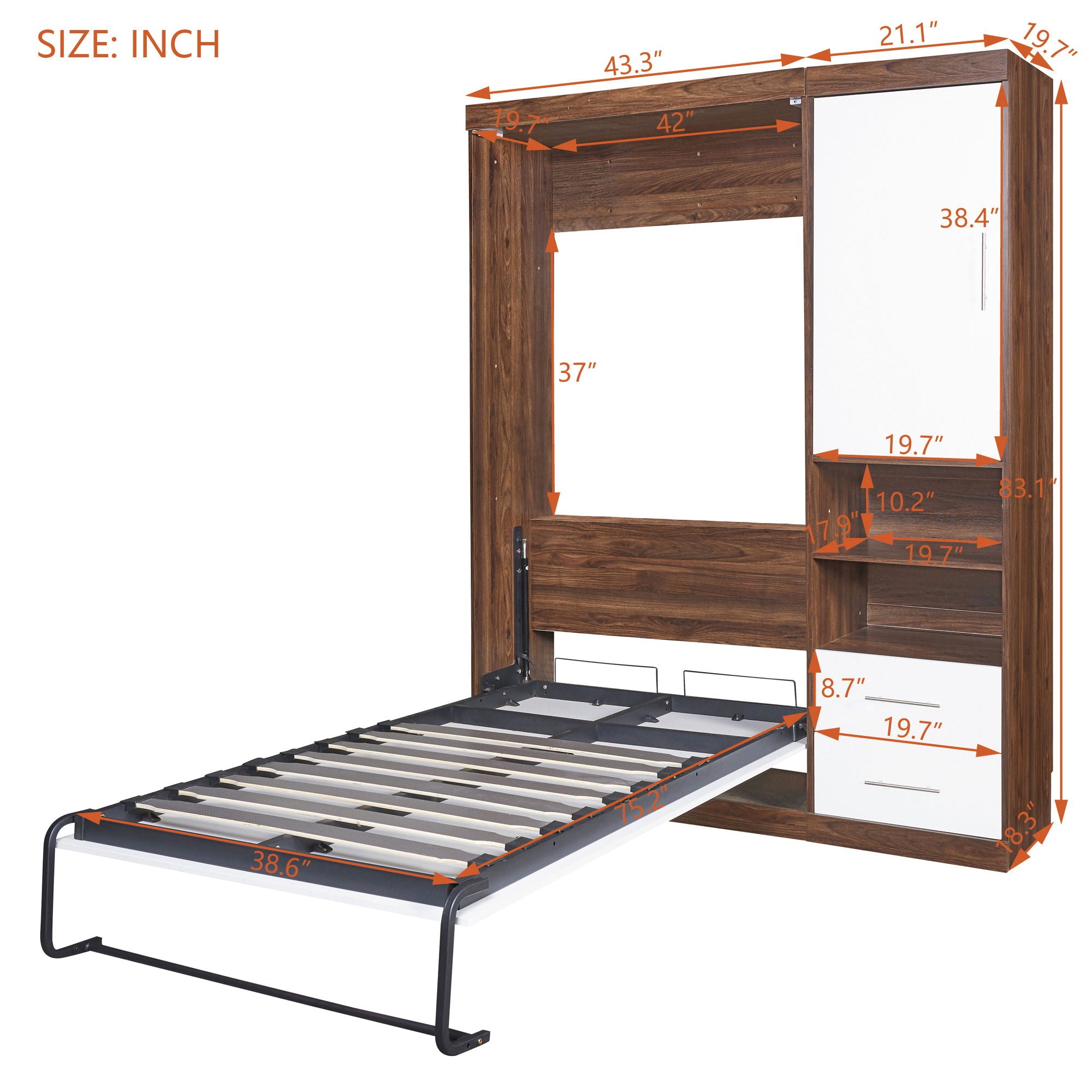 Murphy Wall Bed With Cabinet