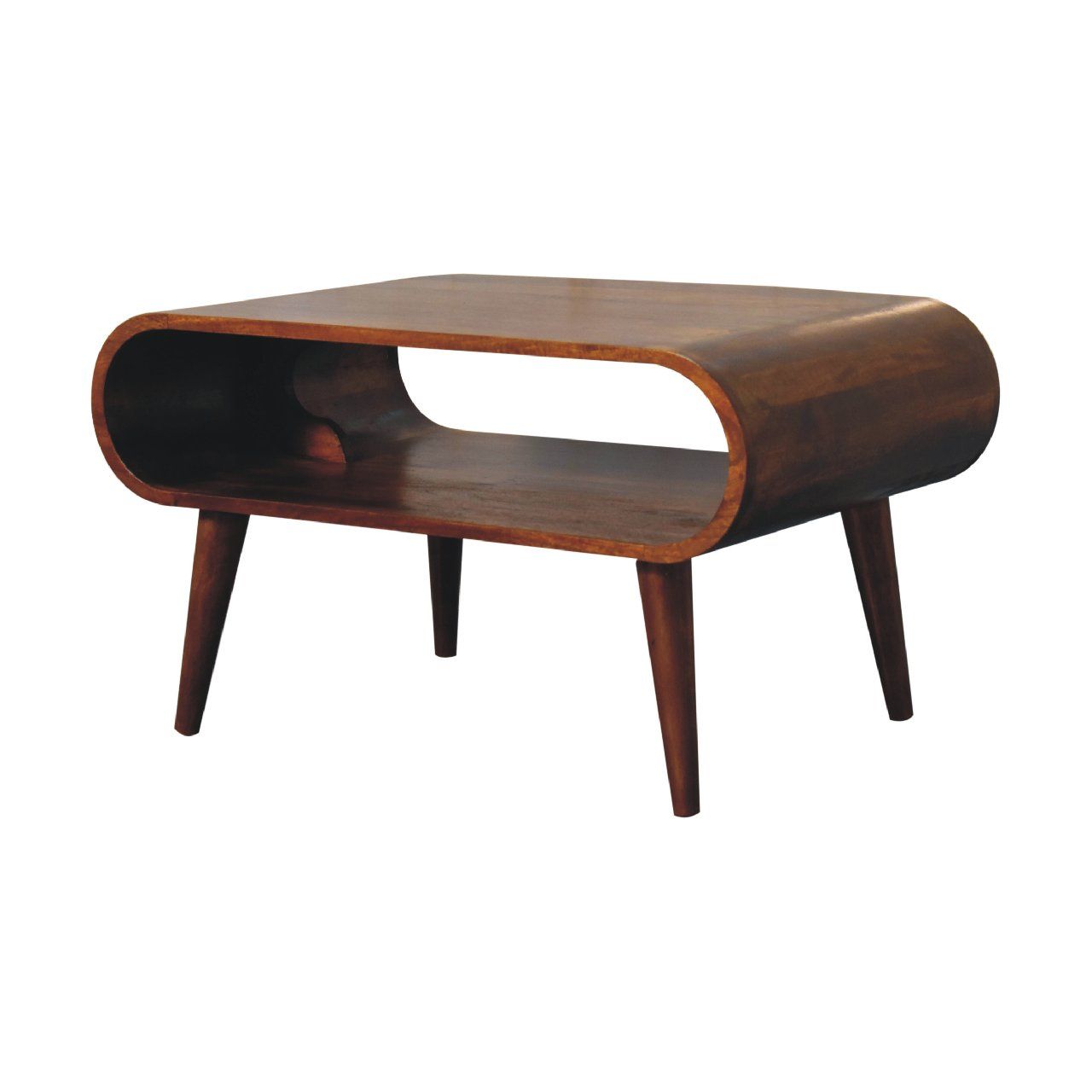 Solid Wood Open Coffee Table