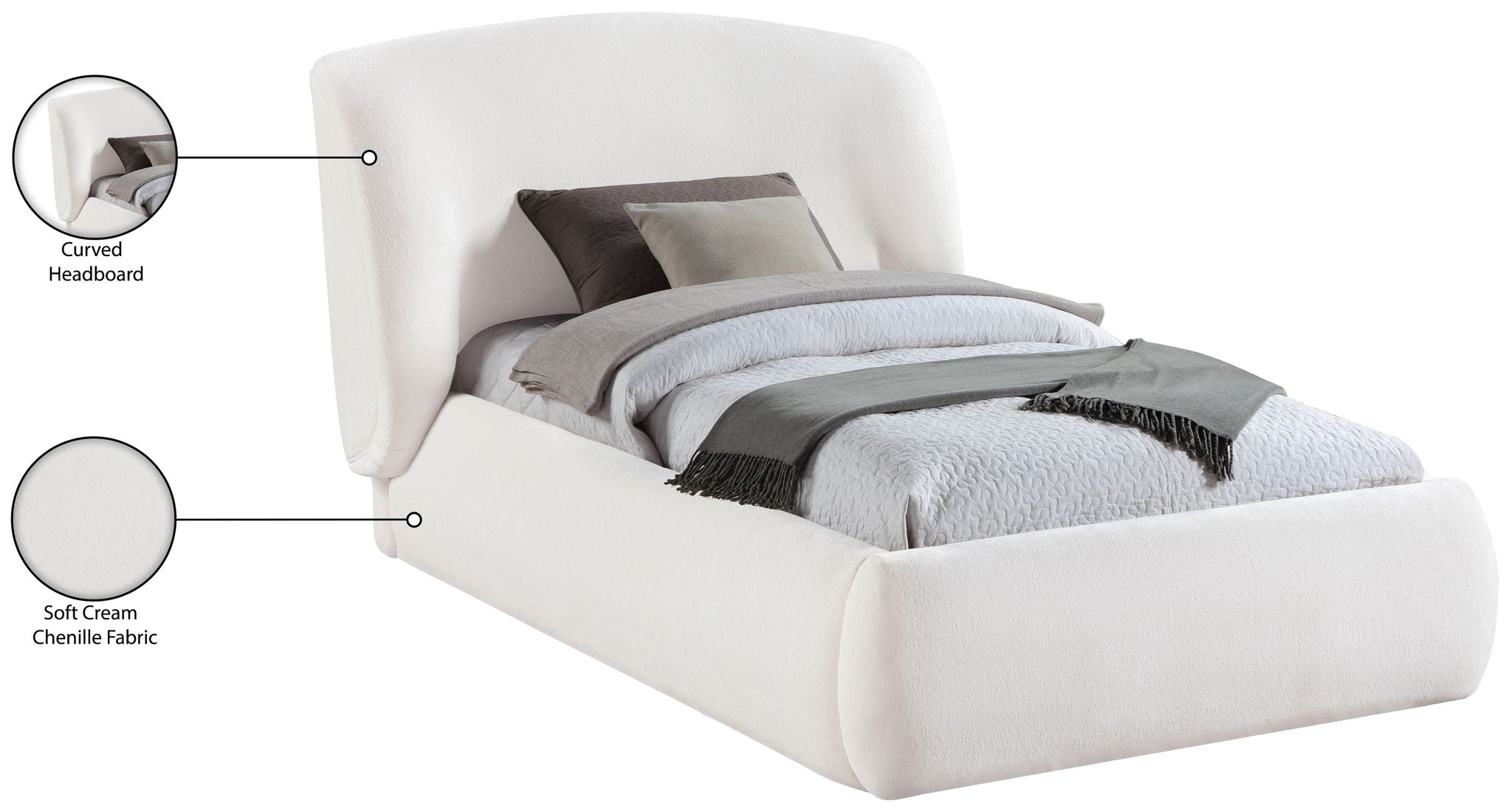 Sandro - Upholstered Bed