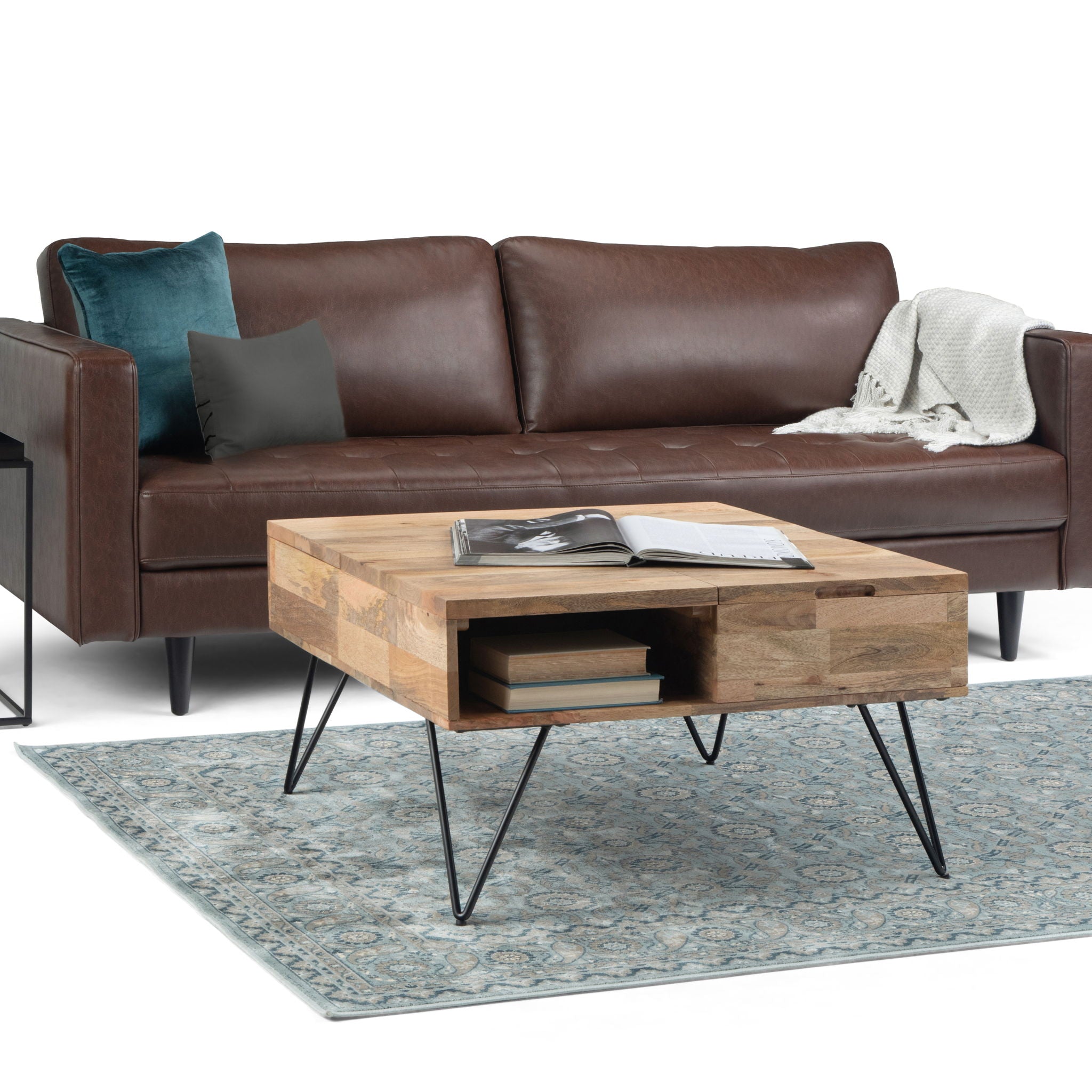 Hunter - Lift Top Square Coffee Table - Natural