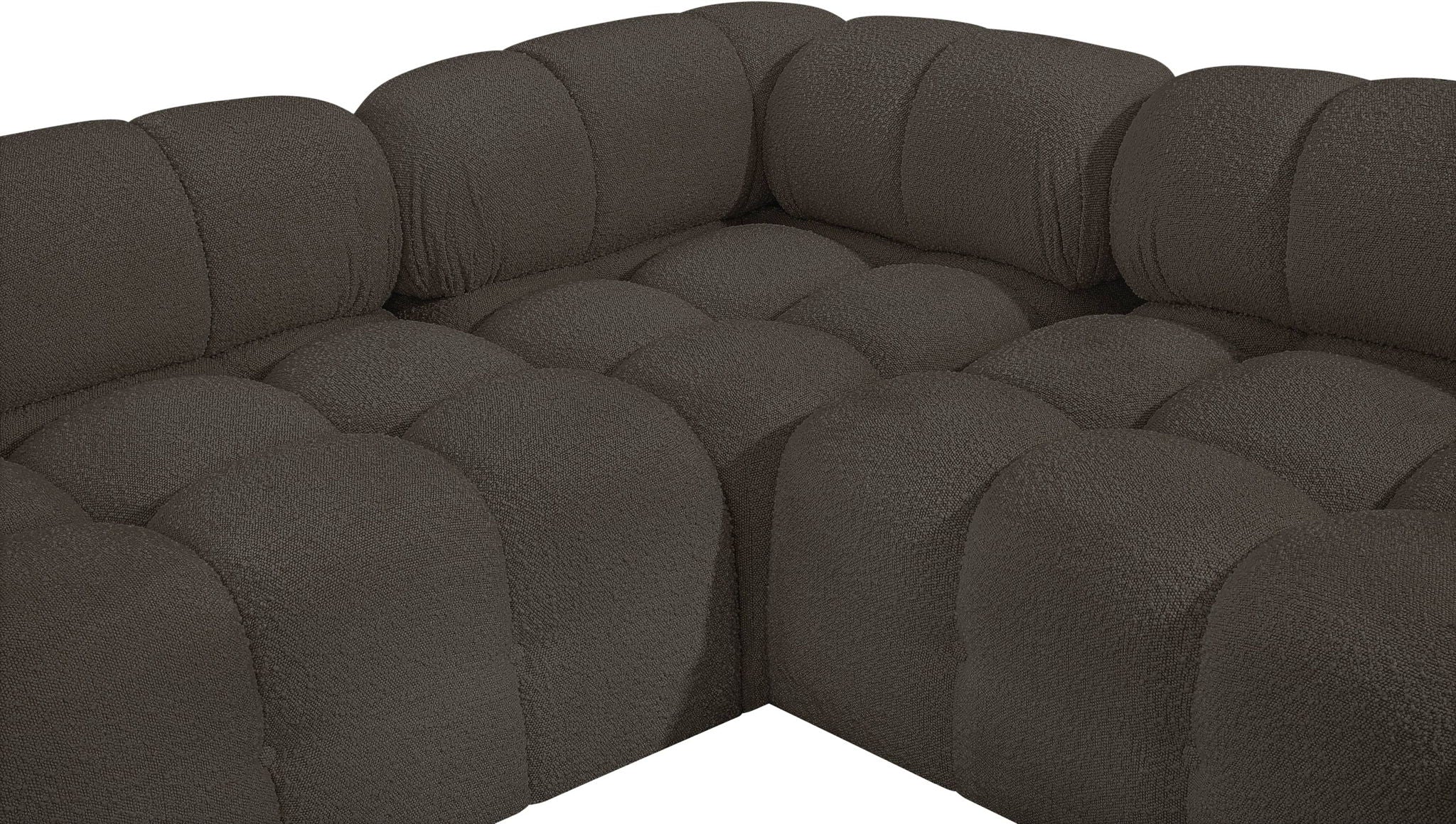Ames - 5 Piece Fabric Modular Sectional