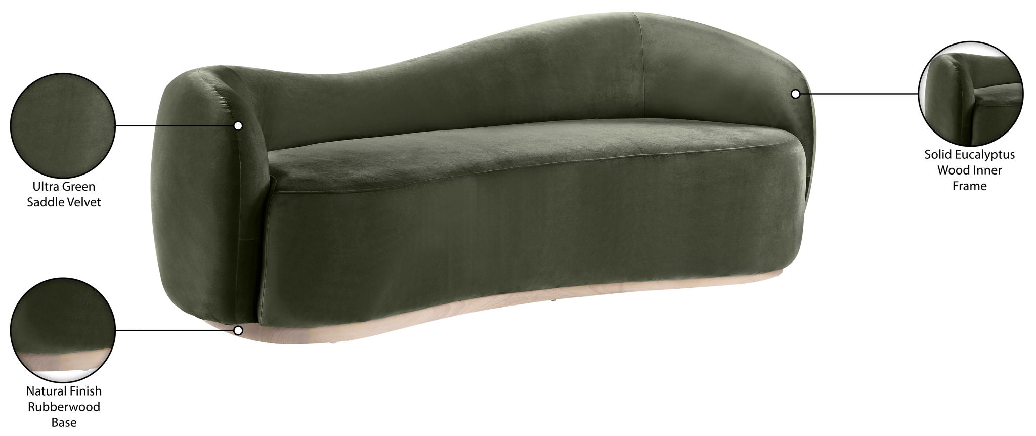 Gustavo - Velvet Upholstered Sofa