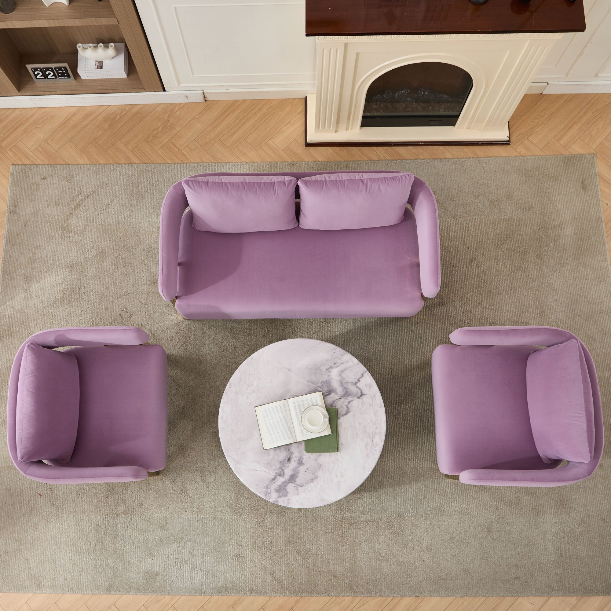 Decorative Upholstered Side Chair For Living Room