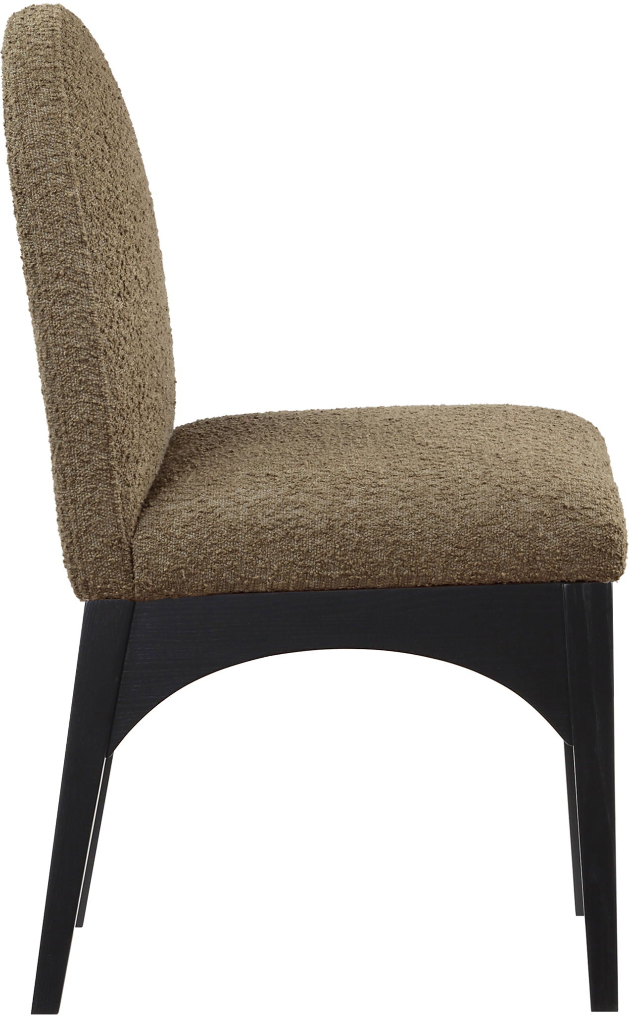 Waldorf - Boucle Dining Side Chair With Black Legs