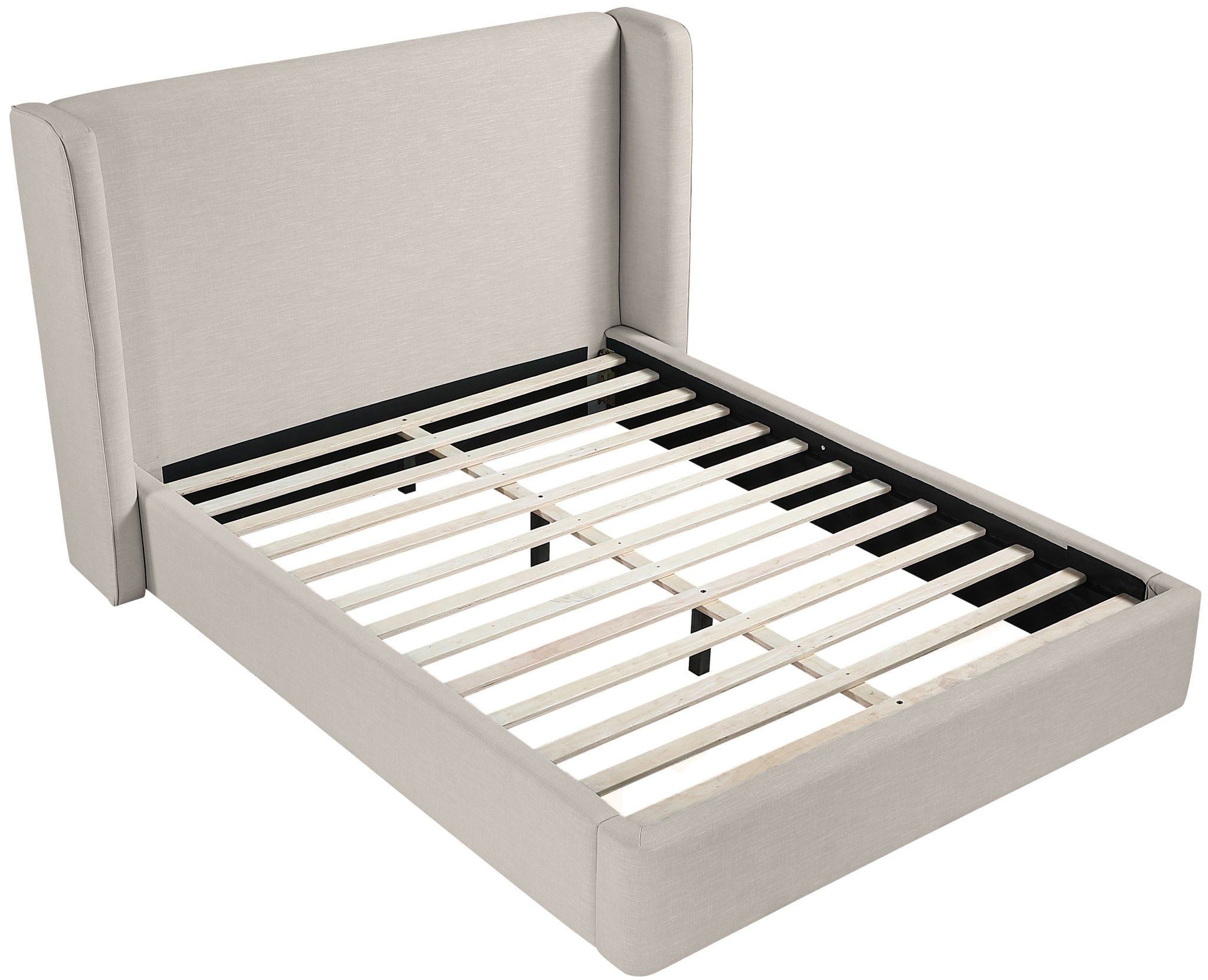 Kendall - Linen Textured Fabric Upholstered Bed