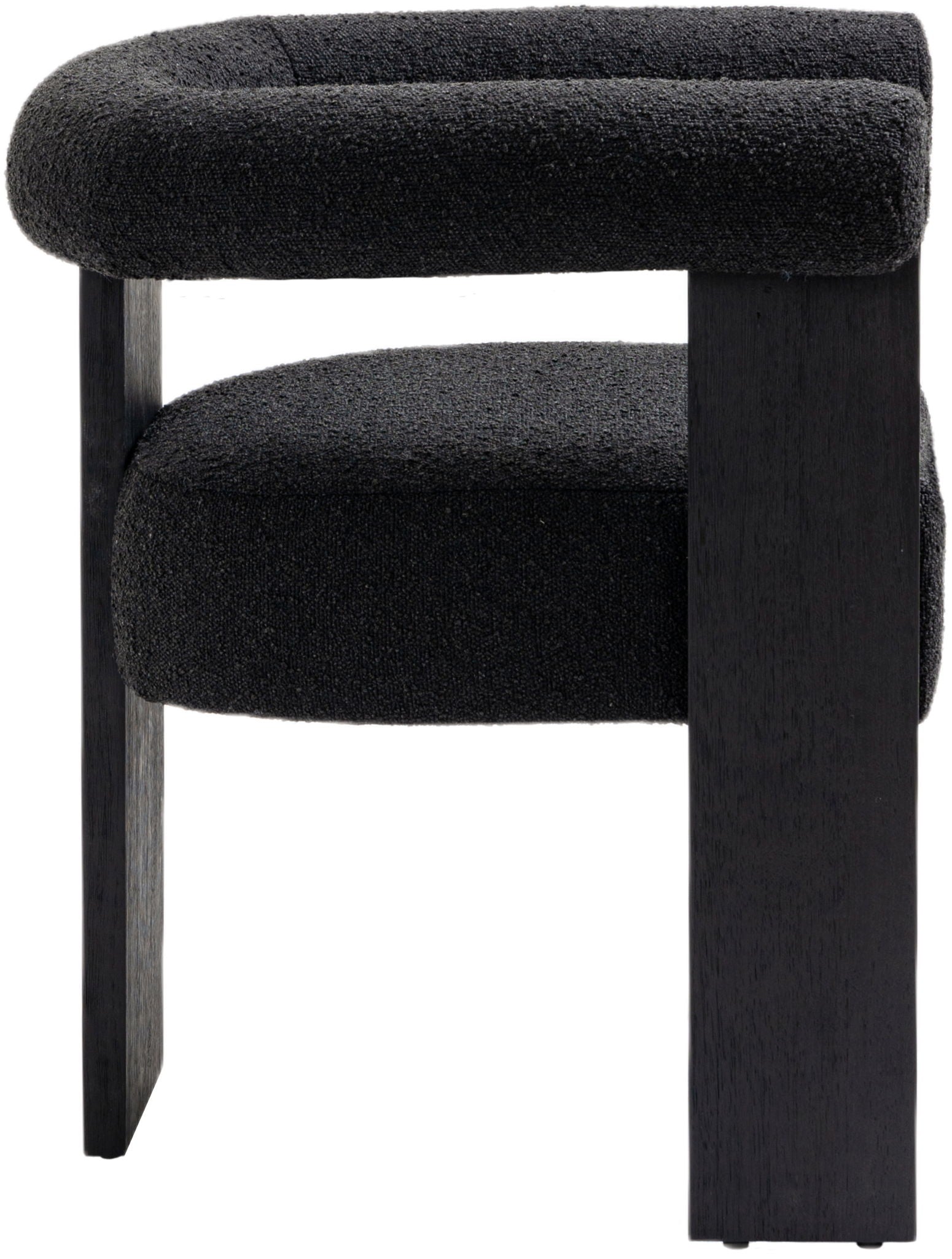 Barrel - Dining Chair - Black Legs