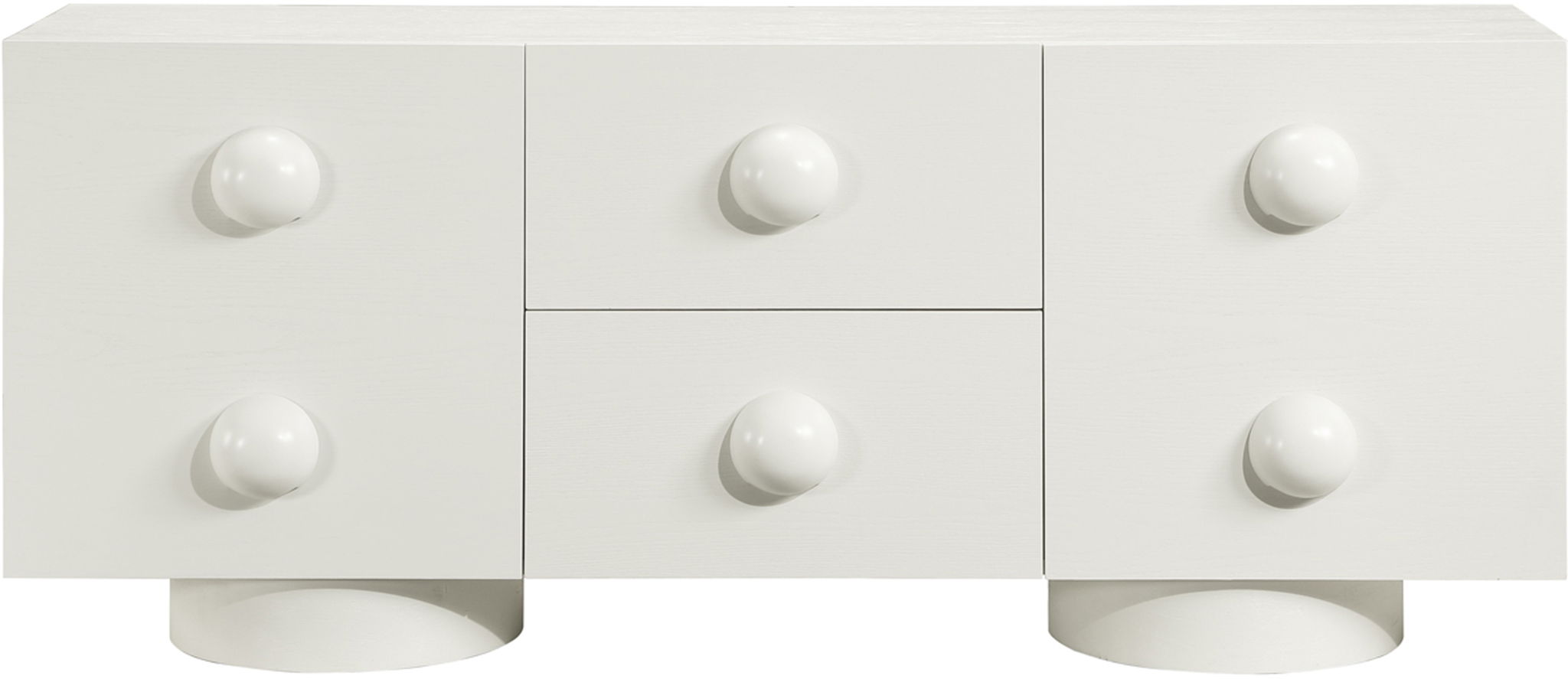 Bubble - Rubberwood with Oak Veneer Sideboard / Buffet