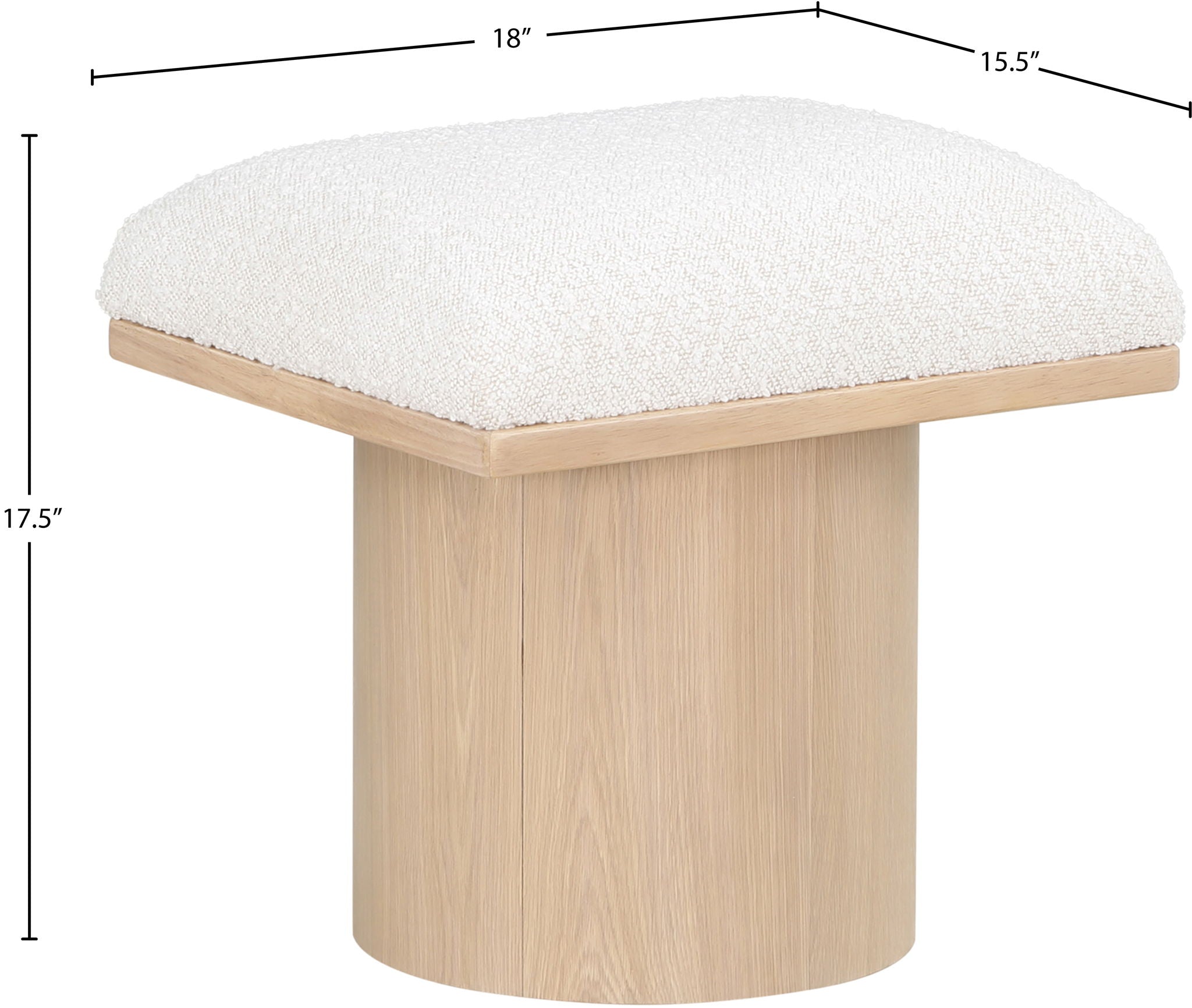 Pavilion - Bench / Stool With Natural Base
