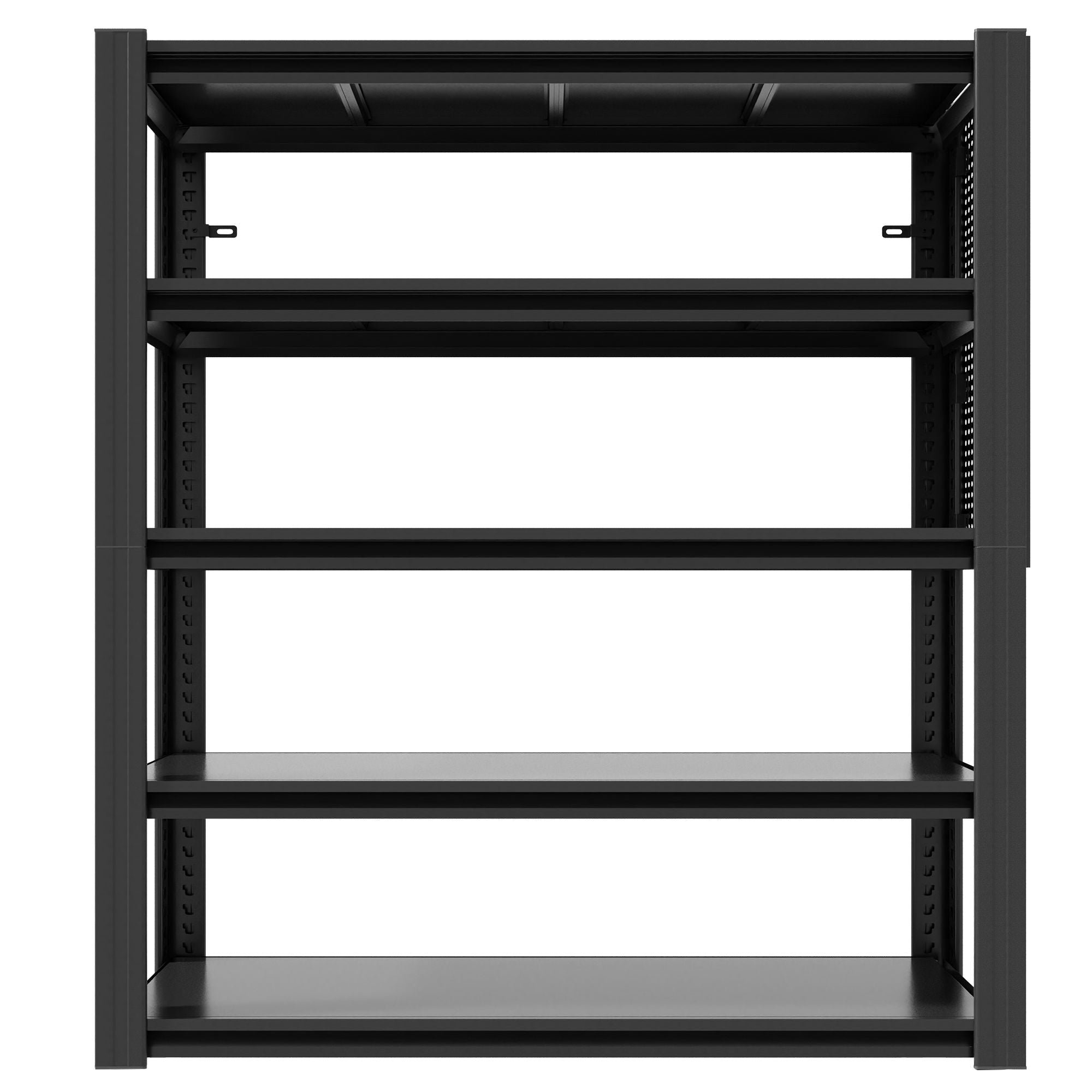 Industrial 5-Tier Adjustable Shelving Unit With Pegboard Heavy-Duty Storage