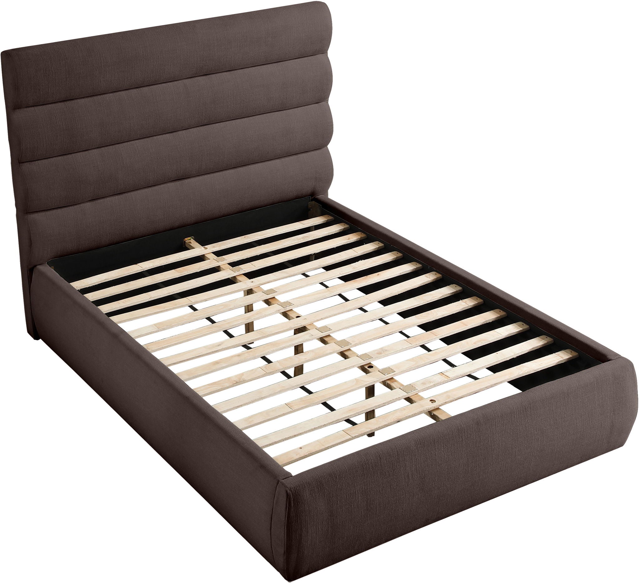 Adam - Linen Fabric Bed With 52" Headboard