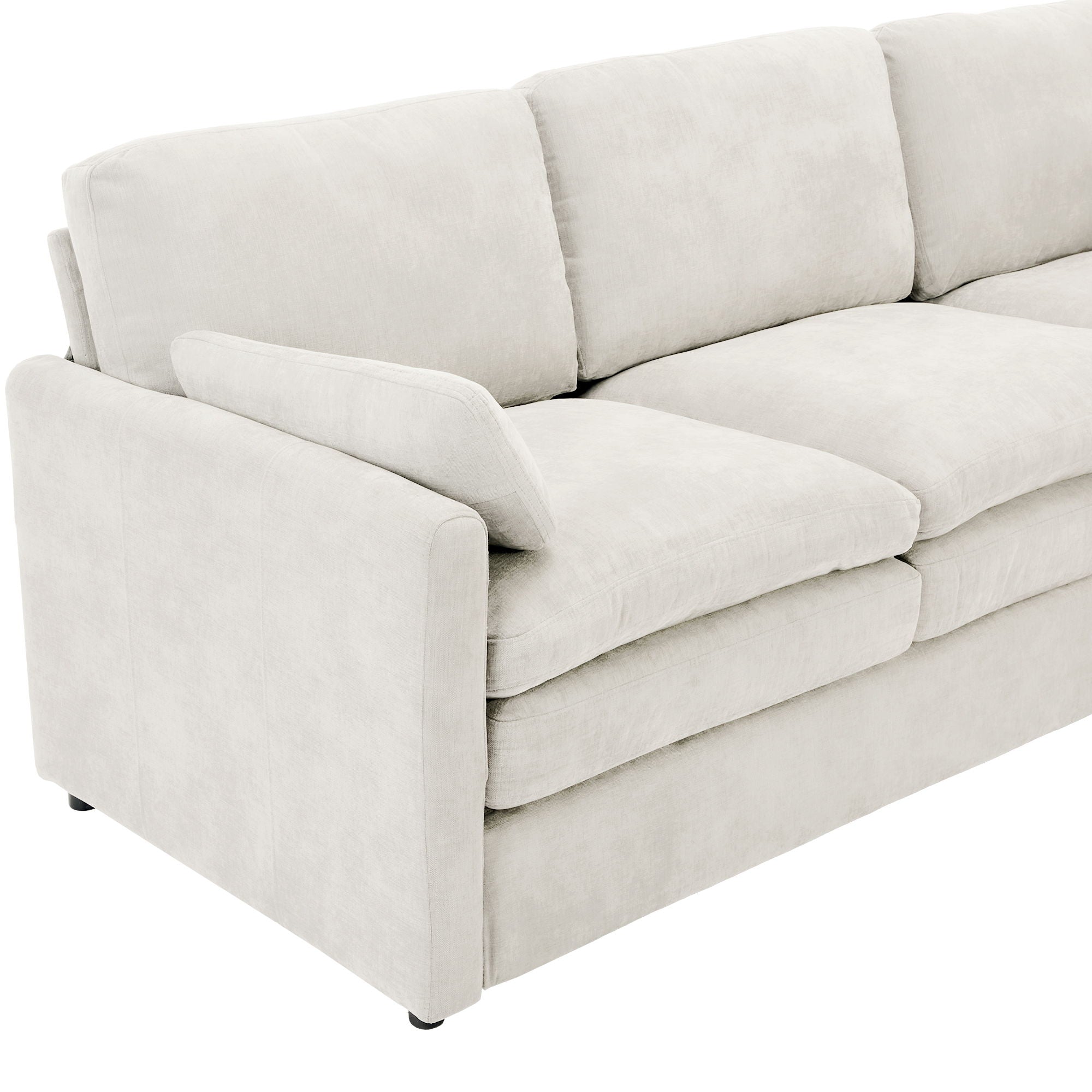 Cozy Upholstered Cushion Loveseat Sofa For Living Room