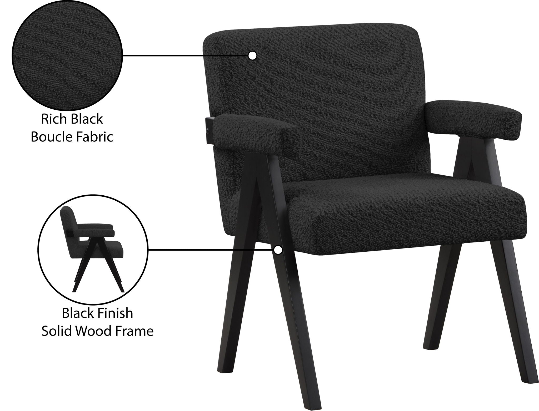 Woodloch - Accent Chair With Black Frame