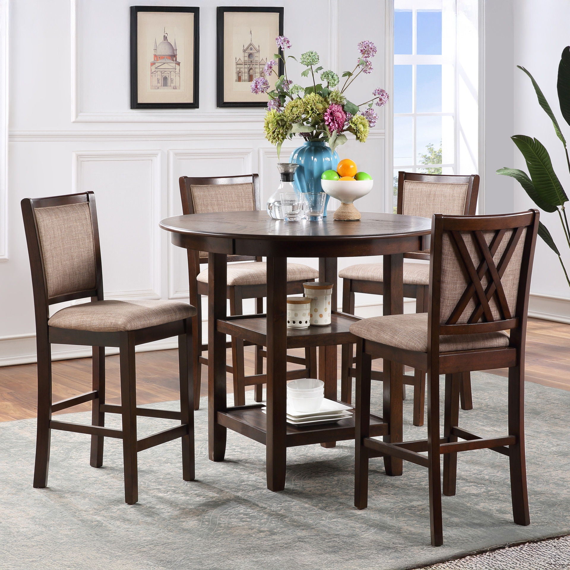 Amy - 5 Piece Counter Dining Set